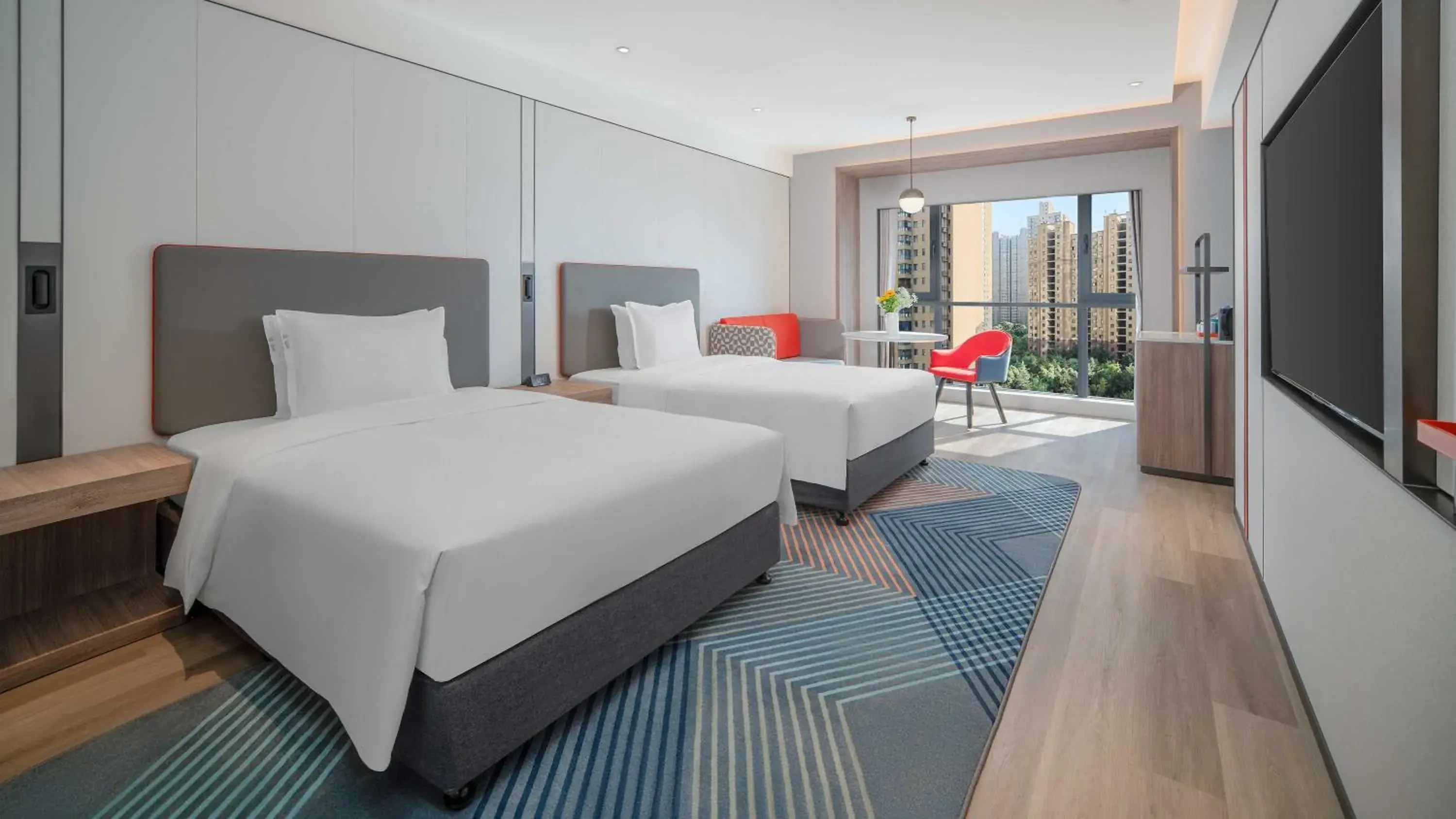 Standard Double Room with Two Double Beds in Holiday Inn Express Xi'an Fengdong by IHG Standard Double Room with Two Double Beds in Holiday Inn Express Xi'an Fengdong by IHG