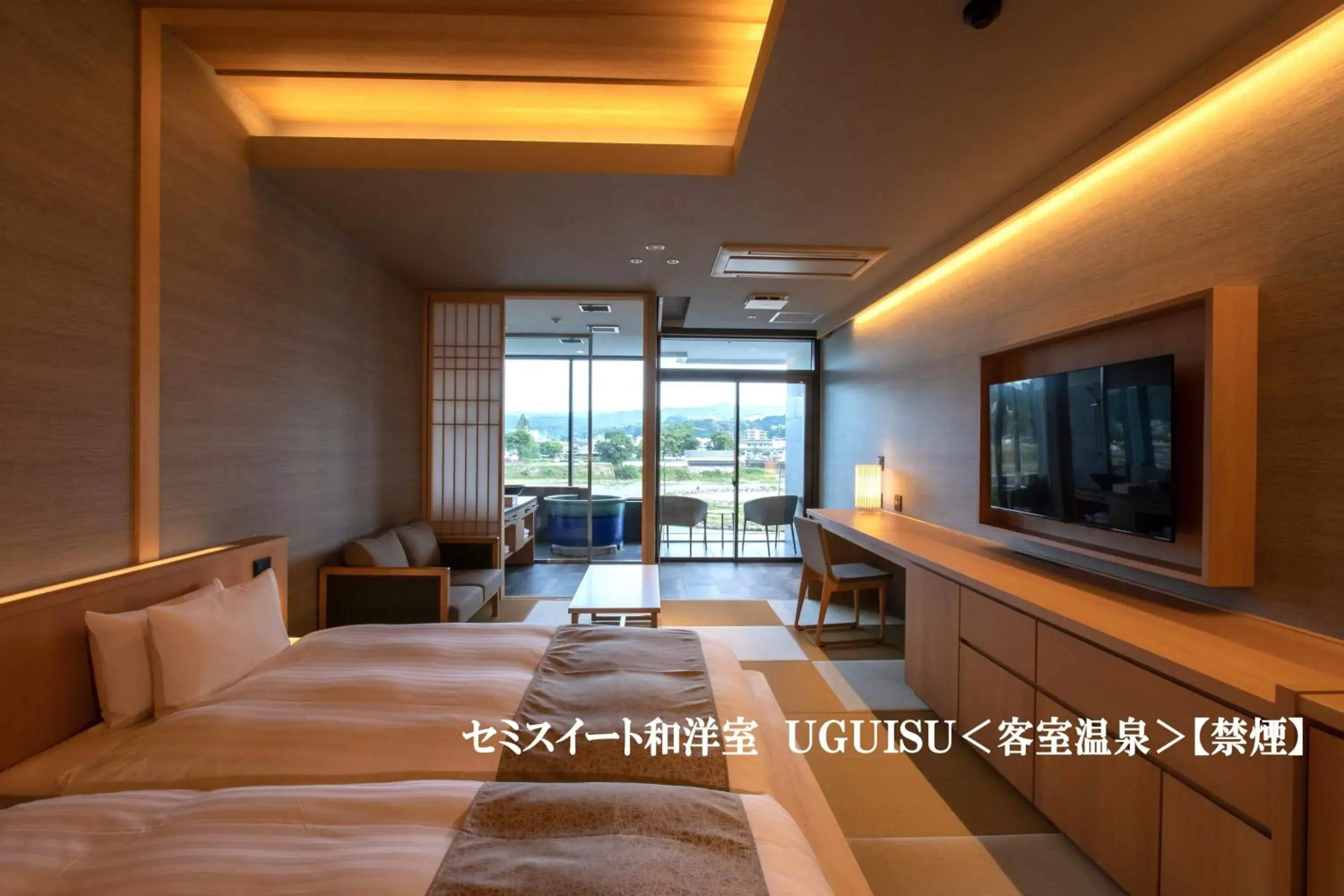 Triple Room with Terrace in Hitoyoshi Onsen Nabeya Triple Room with Terrace in Hitoyoshi Onsen Nabeya