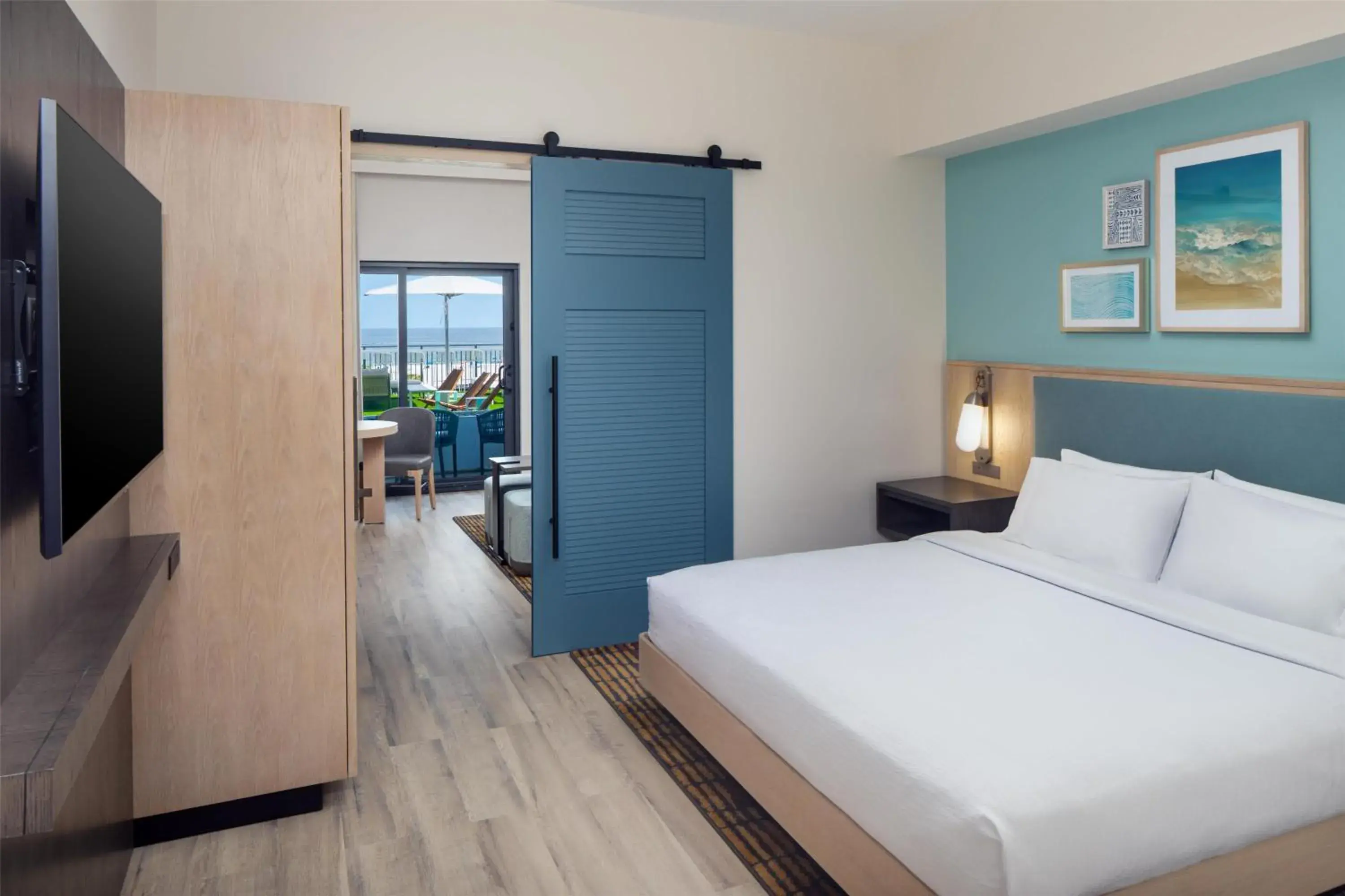 Suite with One King Bed with Patio and Gulf View in Embassy Suites By Hilton Gulf Shores Beach Resort Suite with One King Bed with Patio and Gulf View in Embassy Suites By Hilton Gulf Shores Beach Resort