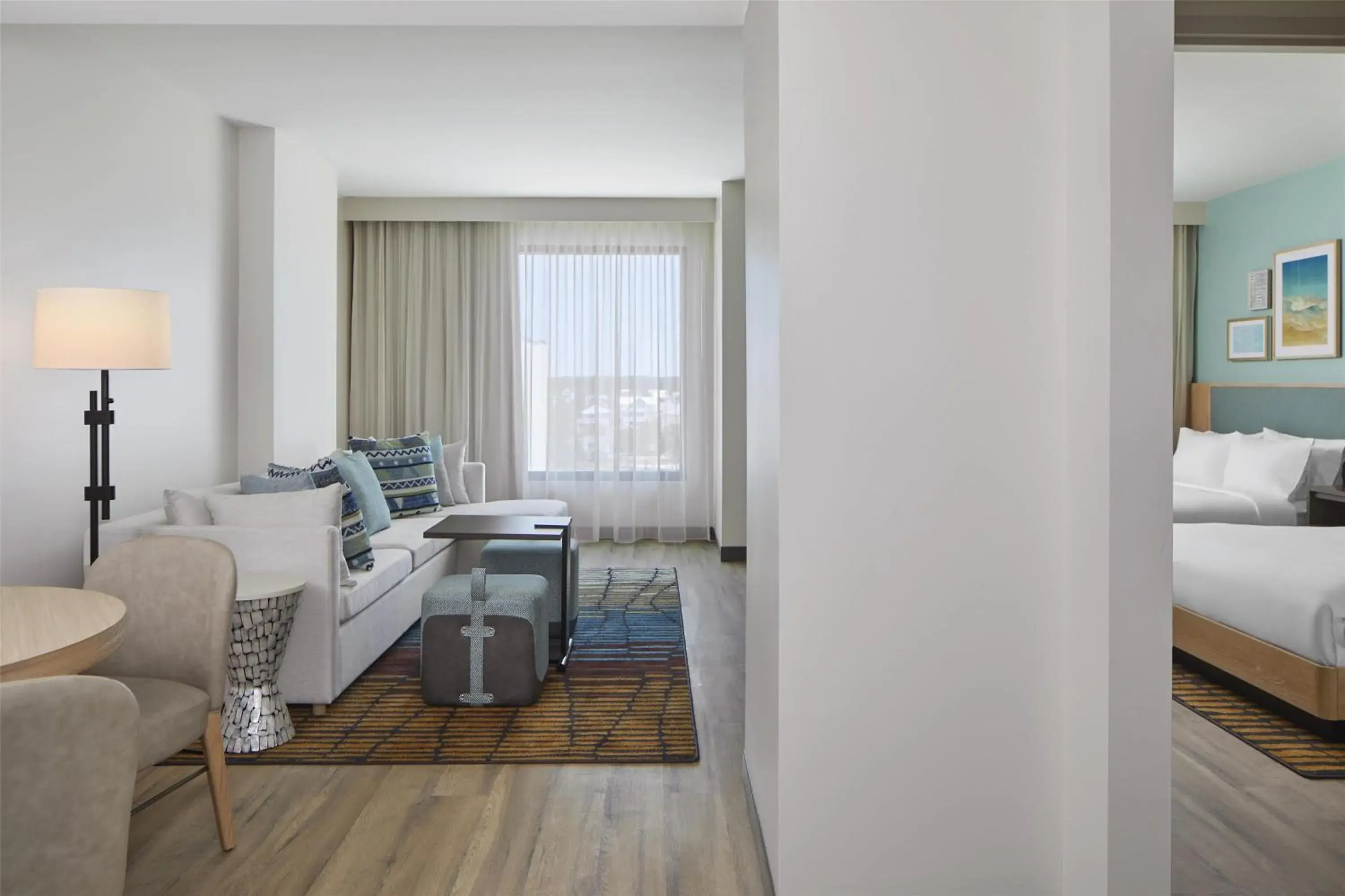 Deluxe Queen Suite with Two Queen Beds - Hearing Accessible in Embassy Suites By Hilton Gulf Shores Beach Resort Deluxe Queen Suite with Two Queen Beds - Hearing Accessible in Embassy Suites By Hilton Gulf Shores Beach Resort