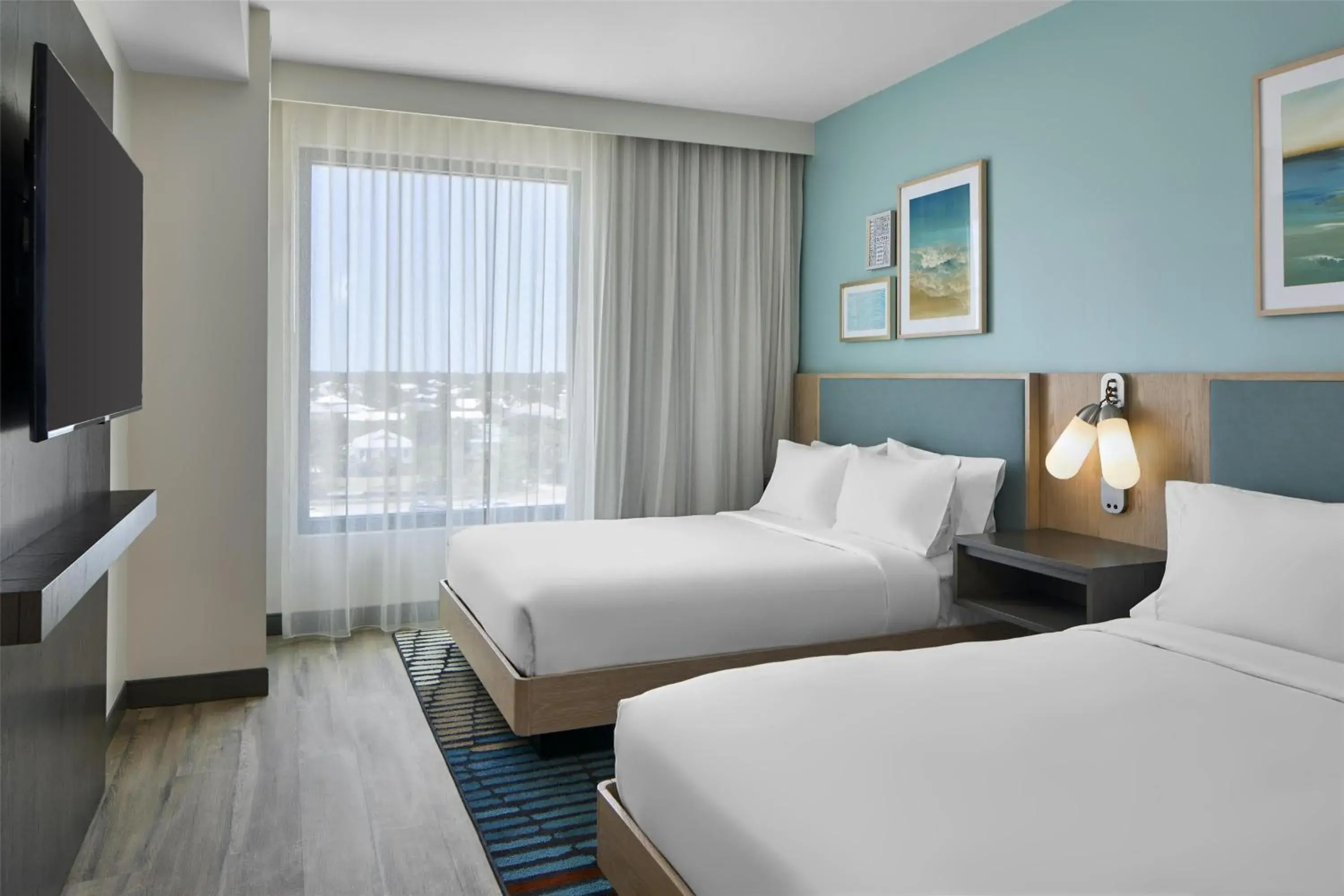 Deluxe Suite with Two Queen Beds in Embassy Suites By Hilton Gulf Shores Beach Resort Deluxe Suite with Two Queen Beds in Embassy Suites By Hilton Gulf Shores Beach Resort