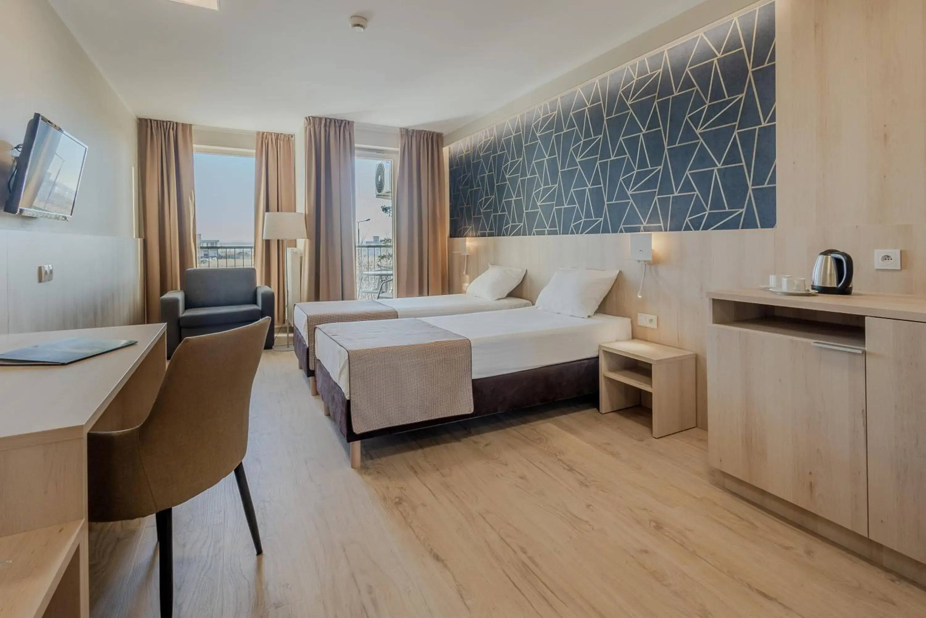 Standard Twin Room in Blue Marine Mielno Standard Twin Room in Blue Marine Mielno