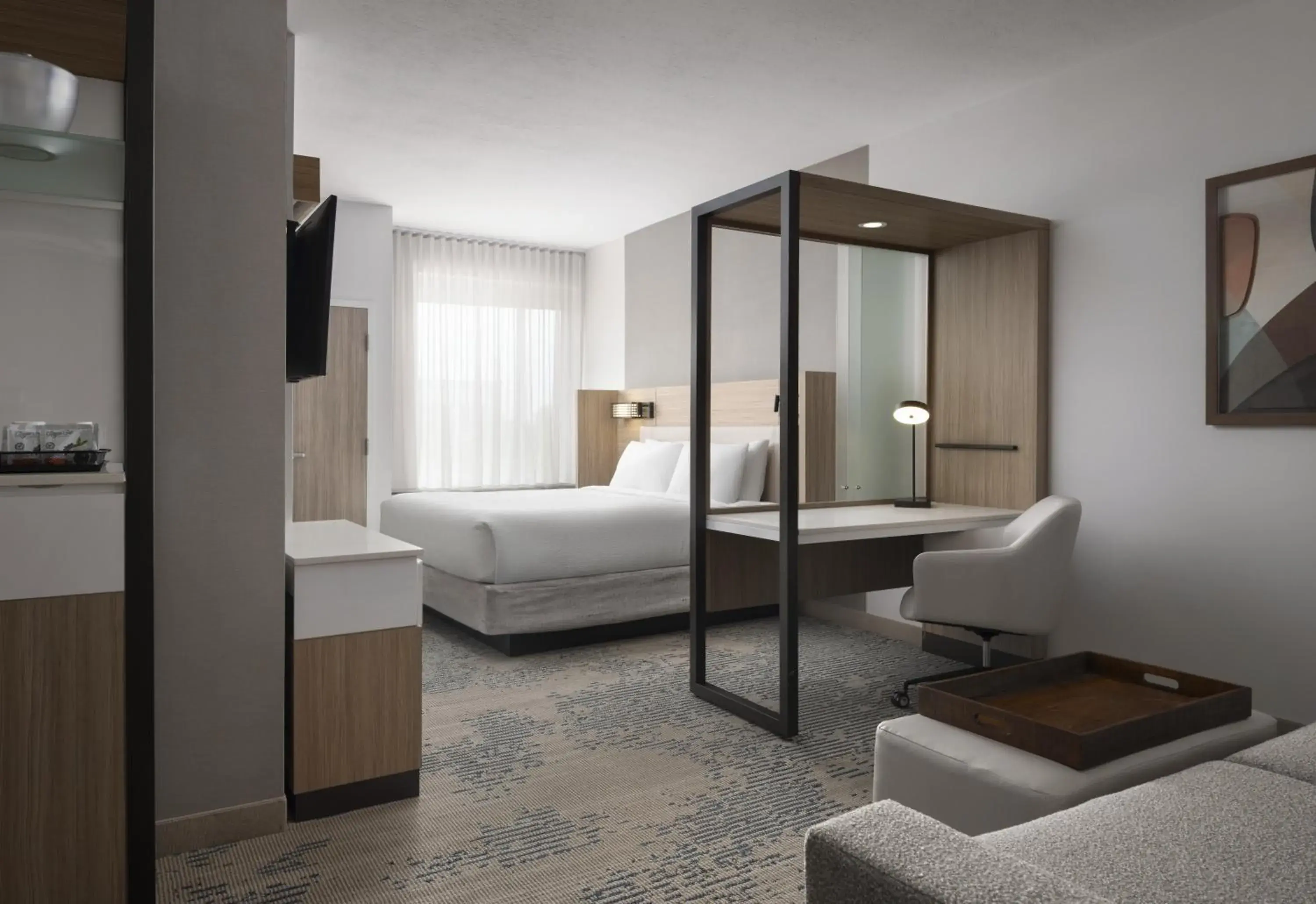 King Suite with Sofa Bed in SpringHill Suites by Marriot Troy Dayton King Suite with Sofa Bed in SpringHill Suites by Marriot Troy Dayton