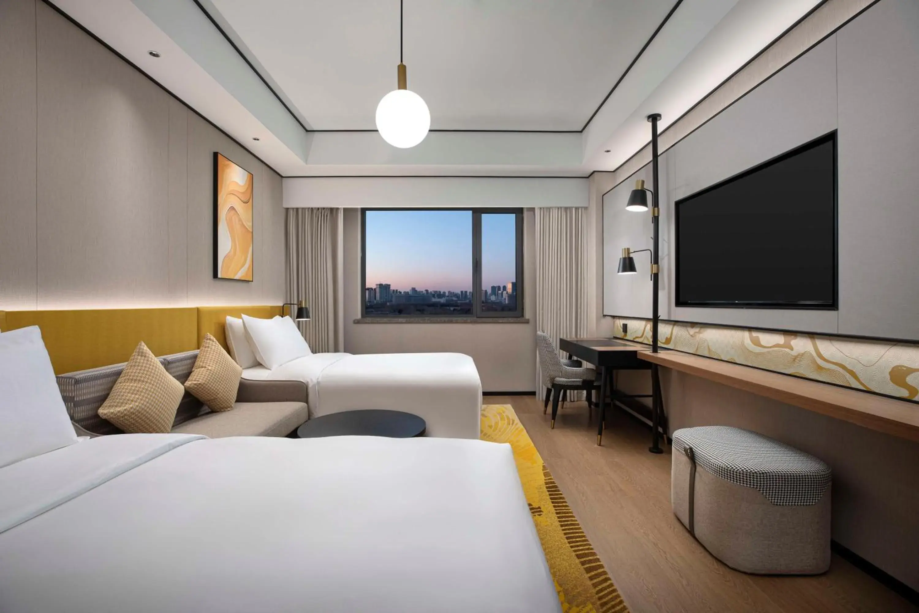 Twin Room in Hilton Garden Inn Tianjin Five Great Avenues Twin Room in Hilton Garden Inn Tianjin Five Great Avenues