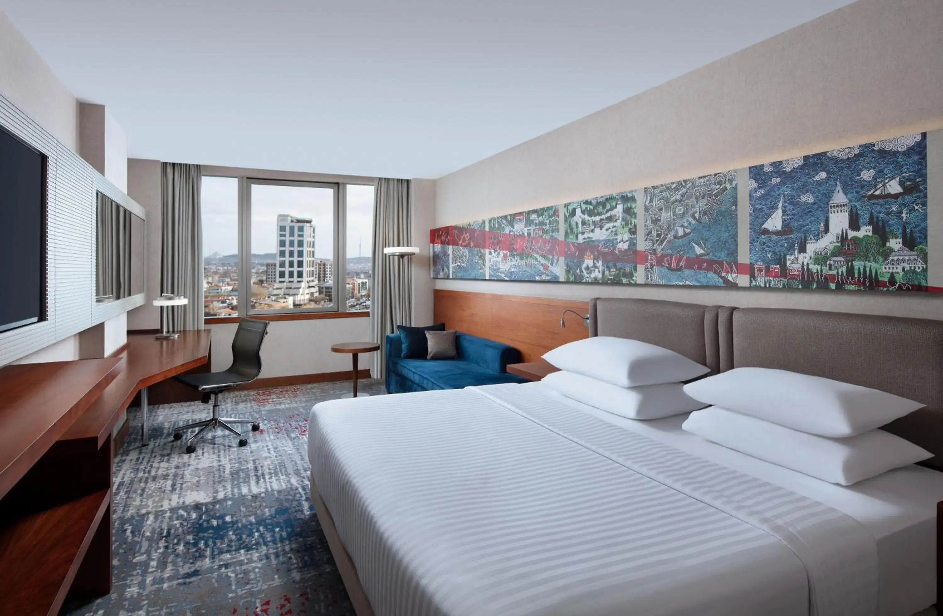 Deluxe King Room with City View in Delta Hotels by Marriott Istanbul Levent Deluxe King Room with City View in Delta Hotels by Marriott Istanbul Levent