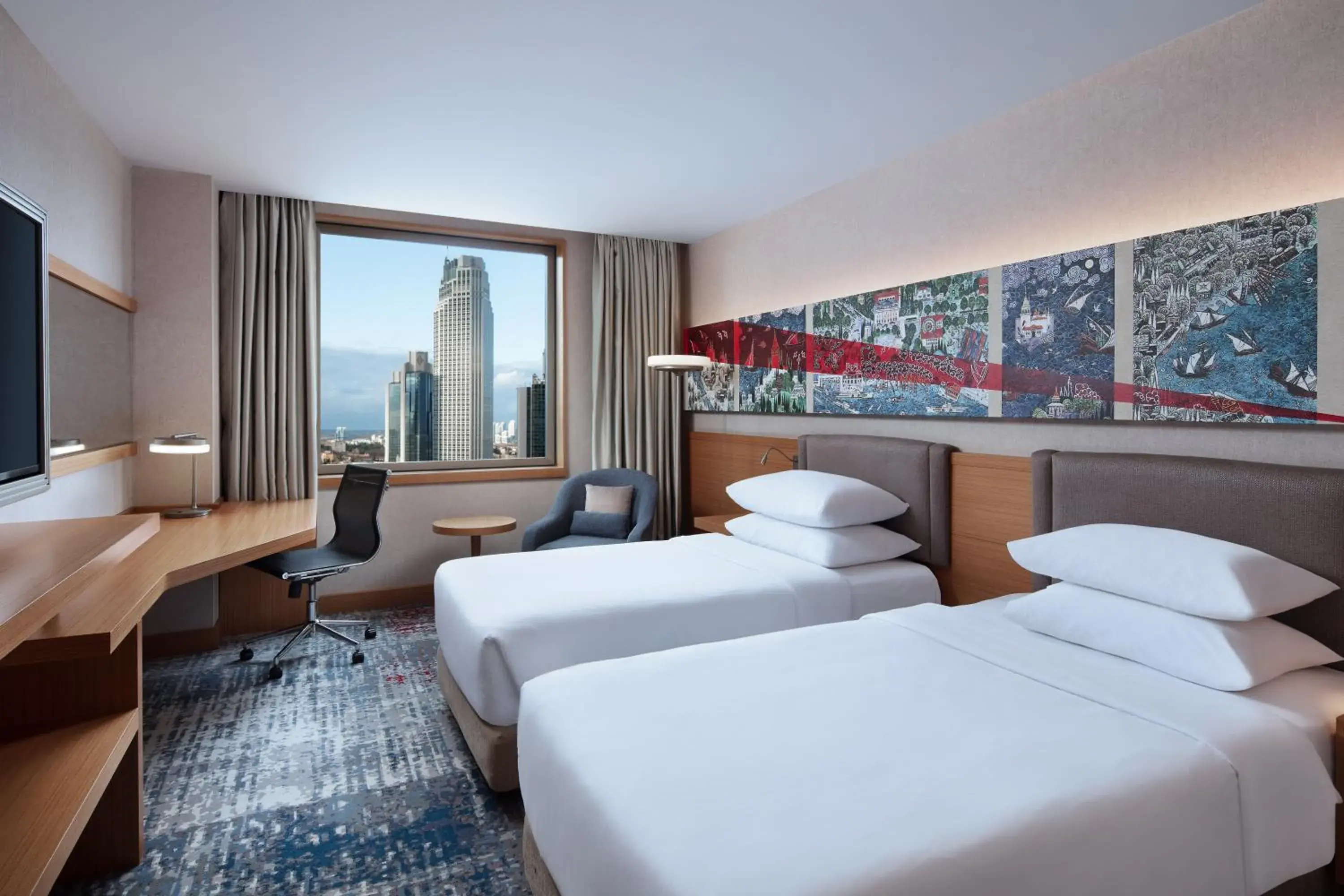 Superior Twin Room with City View in Delta Hotels by Marriott Istanbul Levent Superior Twin Room with City View in Delta Hotels by Marriott Istanbul Levent