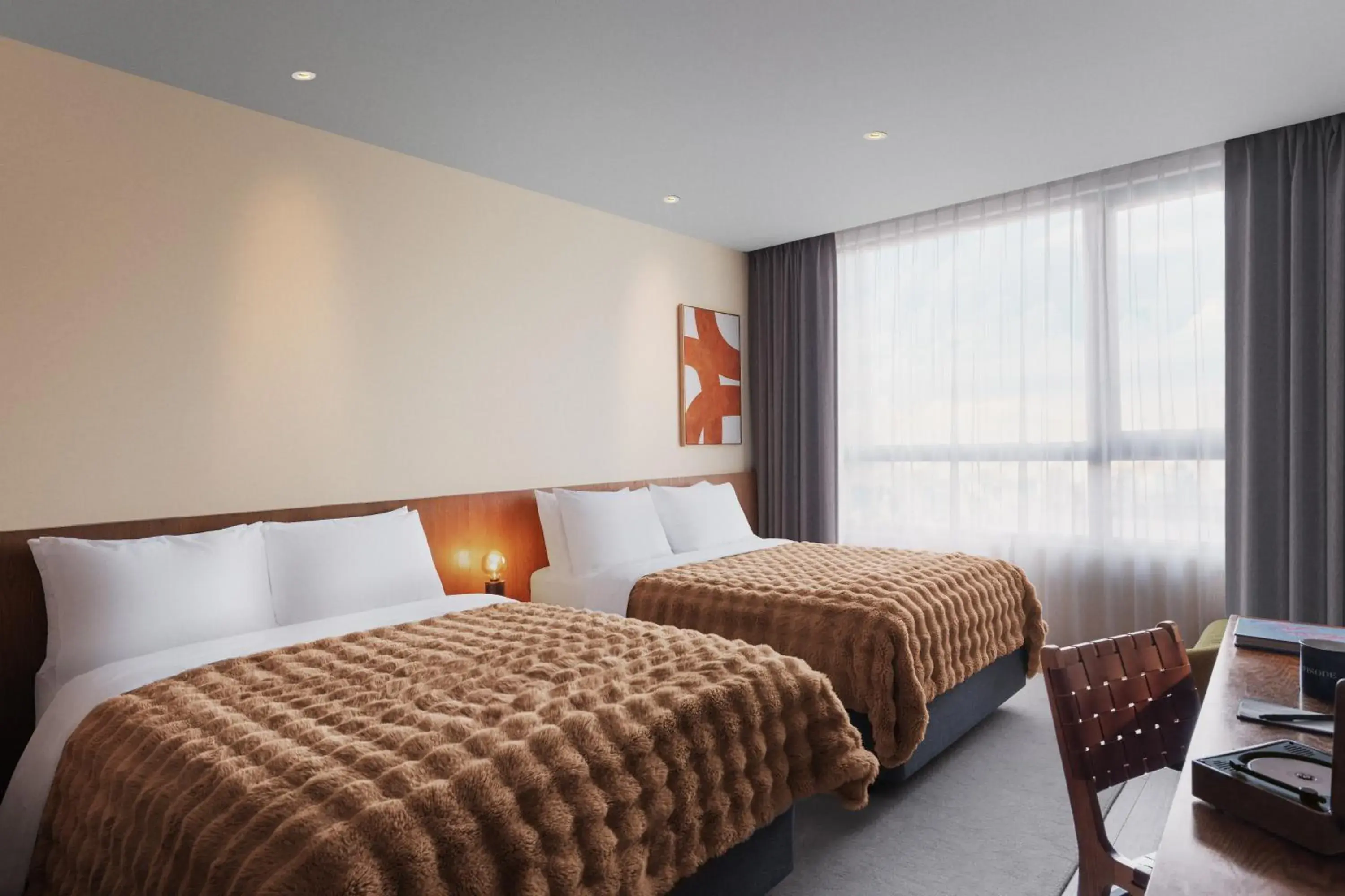 Double Room with Two Double Beds and City View in HYATT - EPISODE Daan Taipei, jdv by Hyatt Double Room with Two Double Beds and City View in HYATT - EPISODE Daan Taipei, jdv by Hyatt