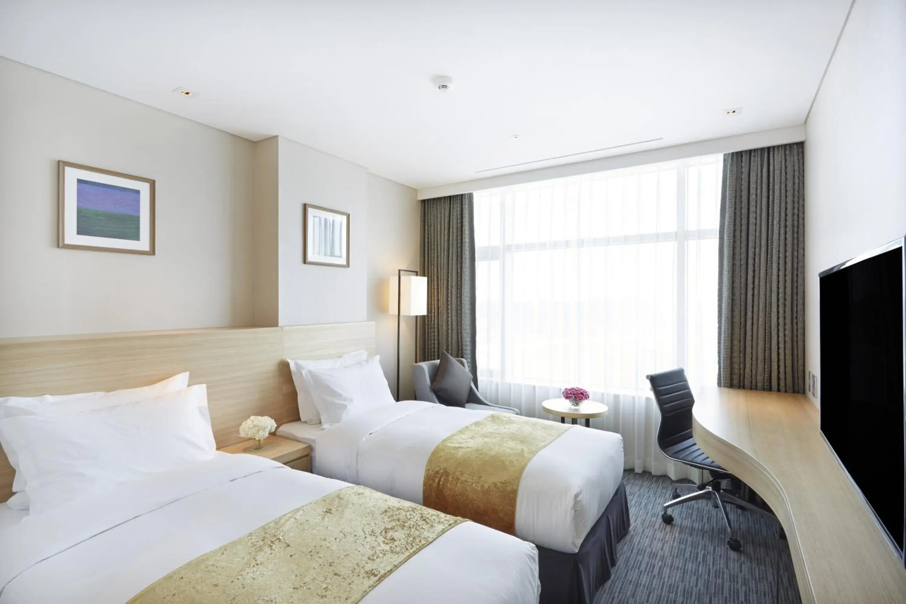 Deluxe Twin Room with Sea View in Lahan Hotel Pohang Deluxe Twin Room with Sea View in Lahan Hotel Pohang