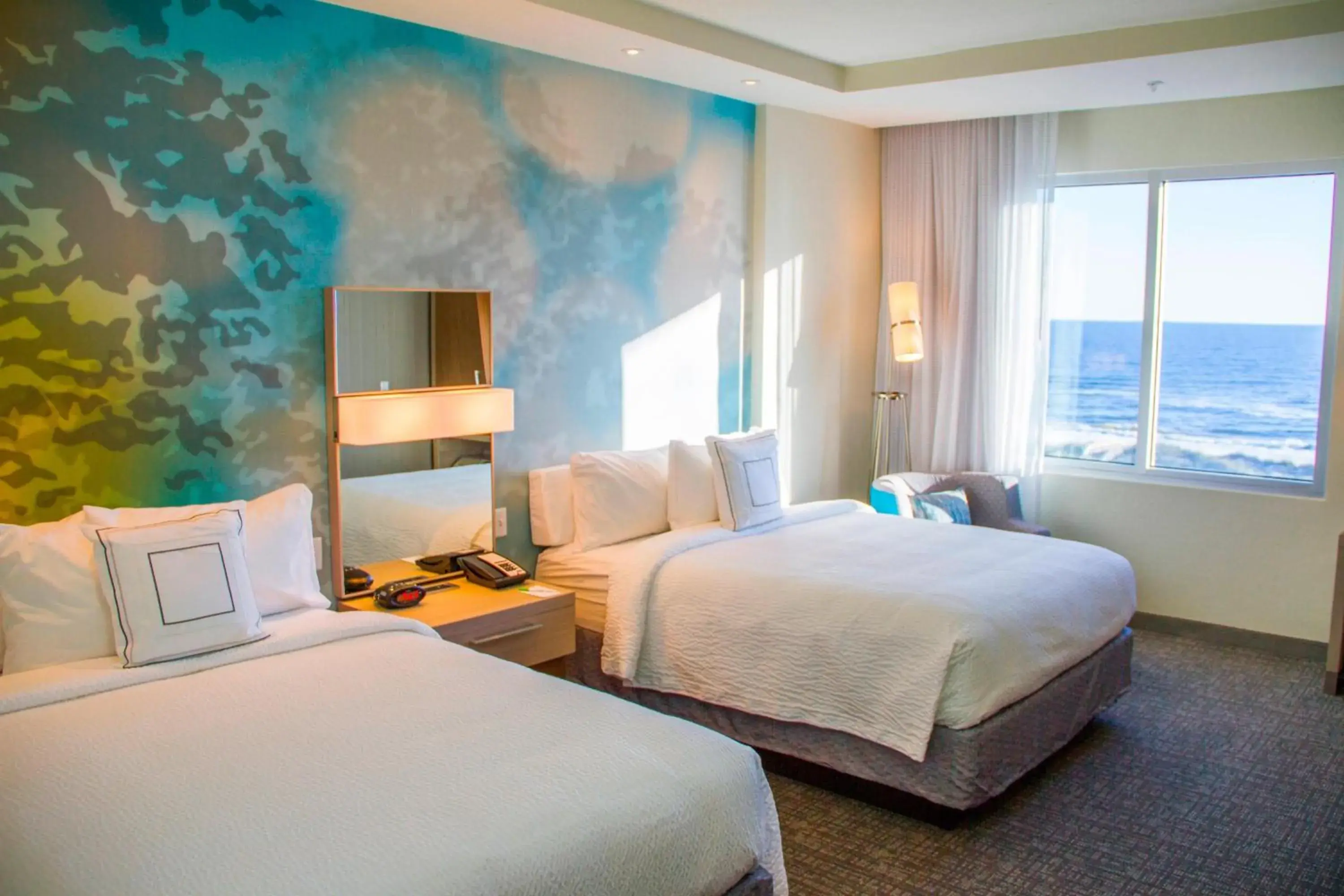 Queen Room with Ocean View - Hearing Accessible in Courtyard by Marriott Fort Walton Beach-West Destin Queen Room with Ocean View - Hearing Accessible in Courtyard by Marriott Fort Walton Beach-West Destin