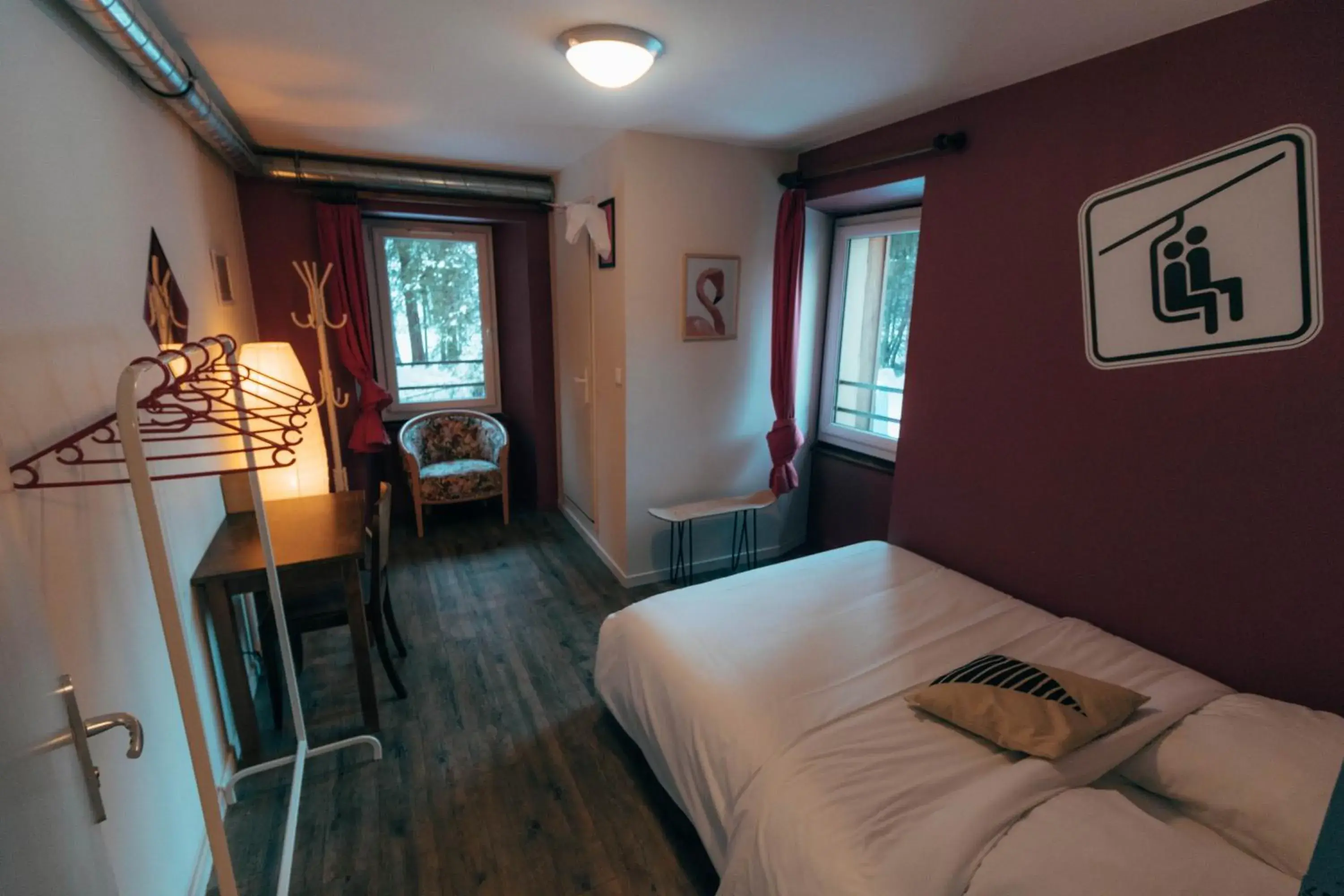 Deluxe Double Room with Shower in 1861 Châtel Hostel Deluxe Double Room with Shower in 1861 Châtel Hostel