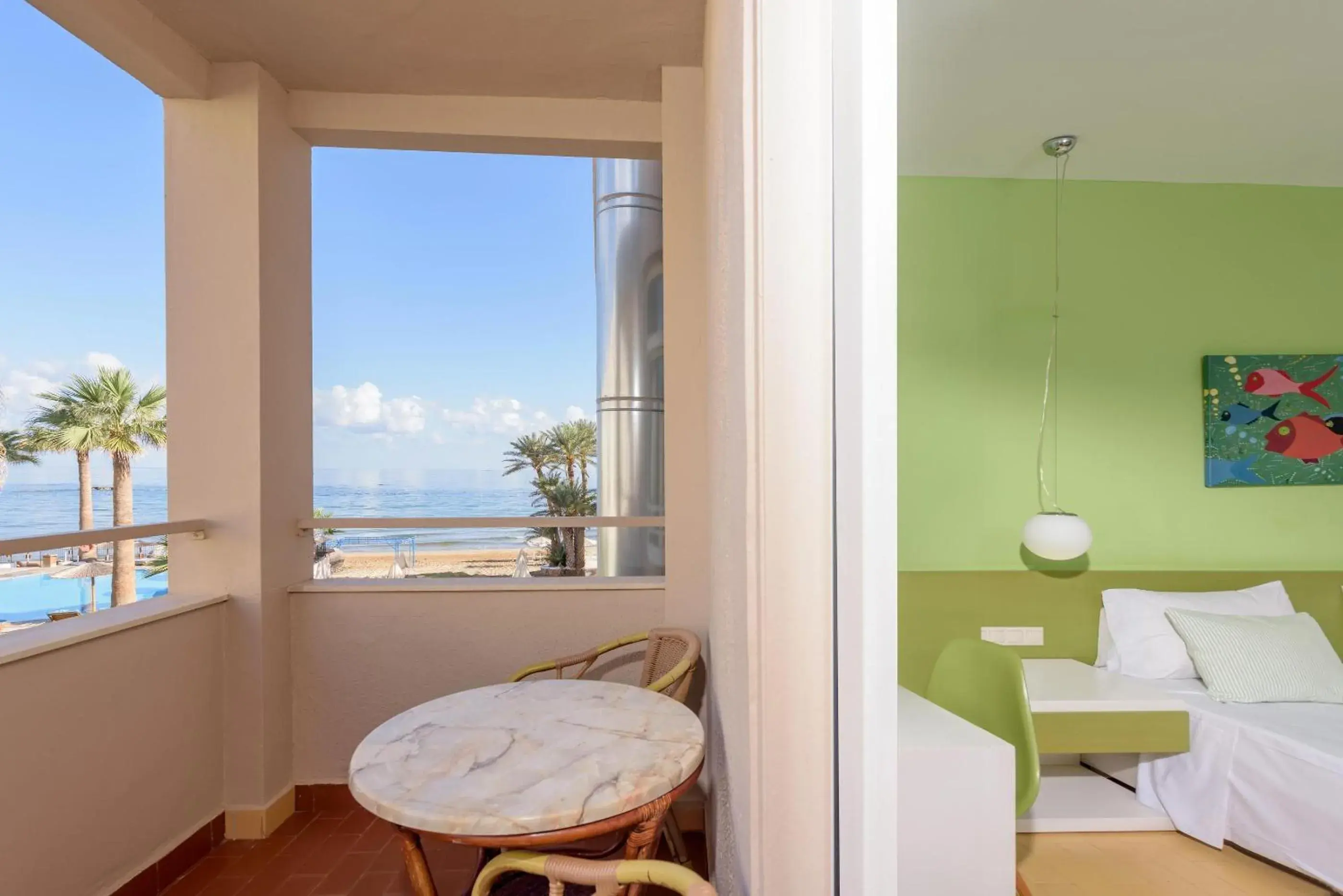 Double or Twin Room with Side Sea View in Zeus Hotels Palm Beach Double or Twin Room with Side Sea View in Zeus Hotels Palm Beach