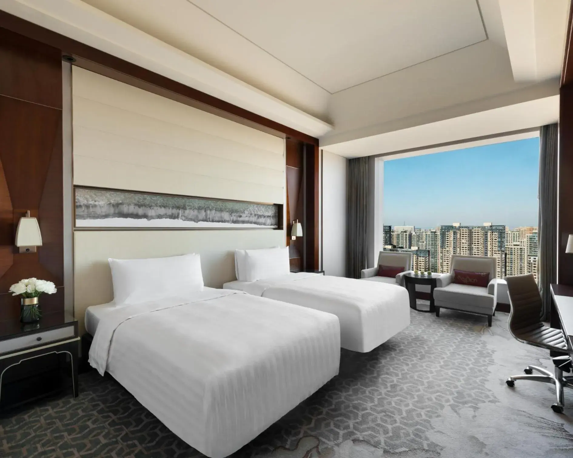 Deluxe Garden View Twin in Shangri-La Tangshan Deluxe Garden View Twin in Shangri-La Tangshan