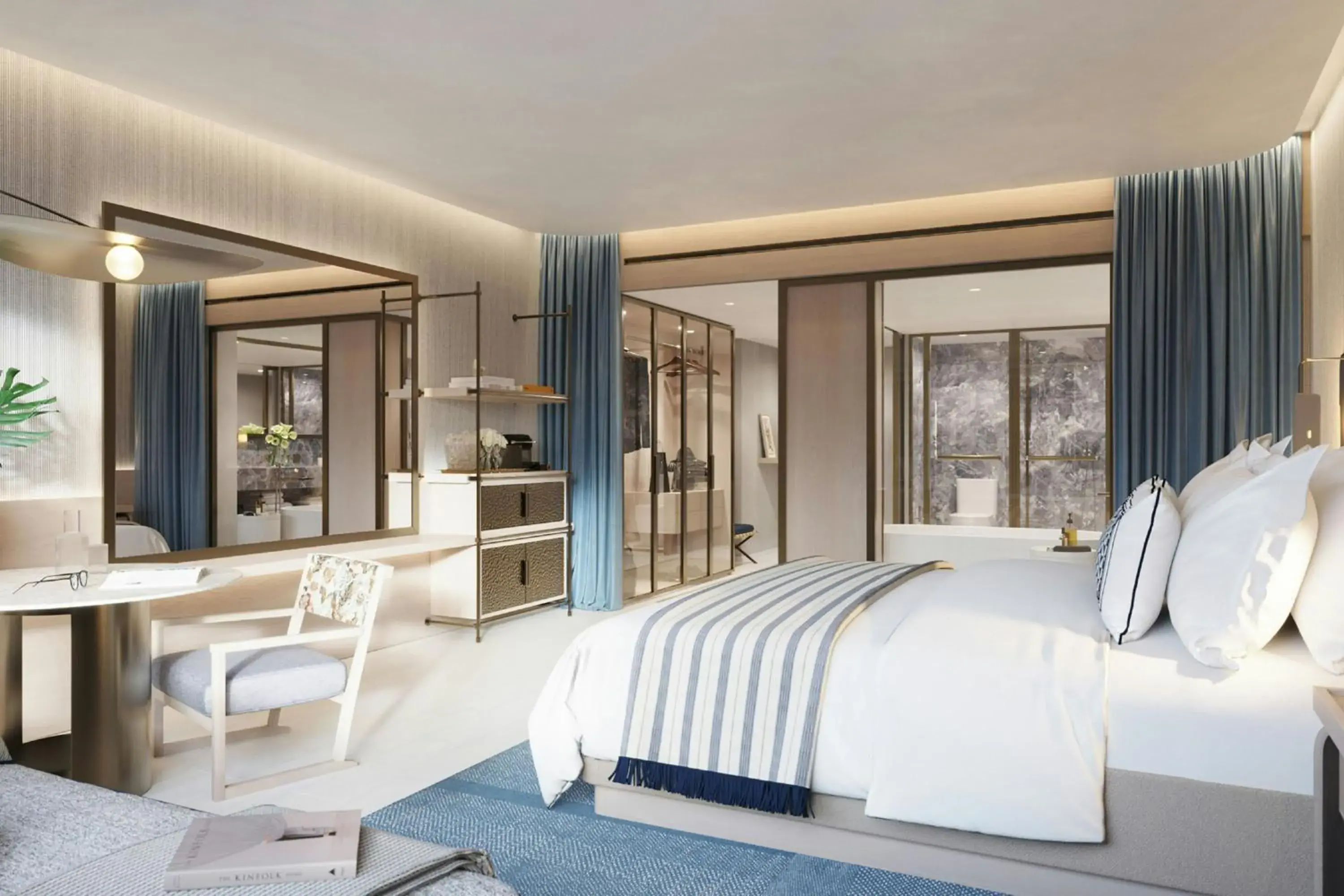 Double Room with Two Double Beds and Sea View in Hotel Arts Barcelona Double Room with Two Double Beds and Sea View in Hotel Arts Barcelona