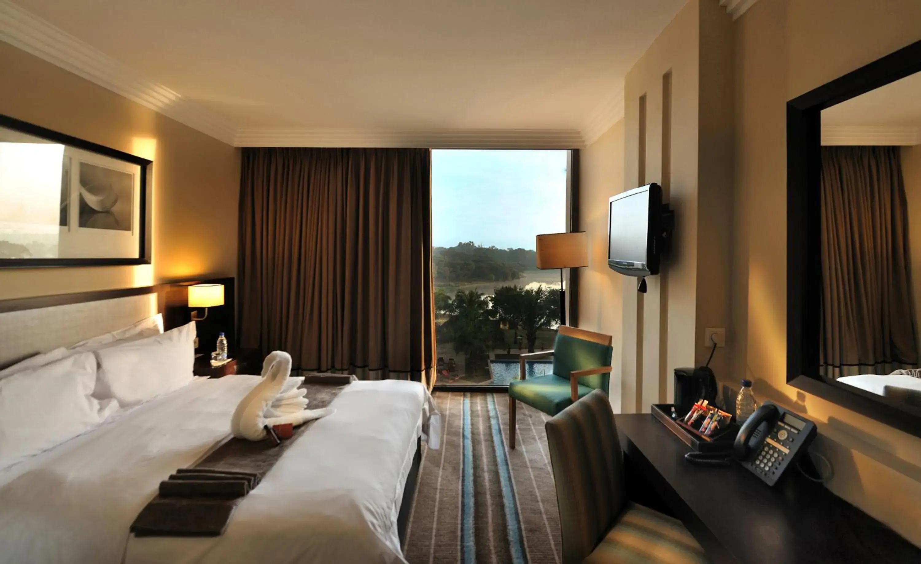 Superior Queen Room with View in Pullman Lubumbashi Grand Karavia. Superior Queen Room with View in Pullman Lubumbashi Grand Karavia.