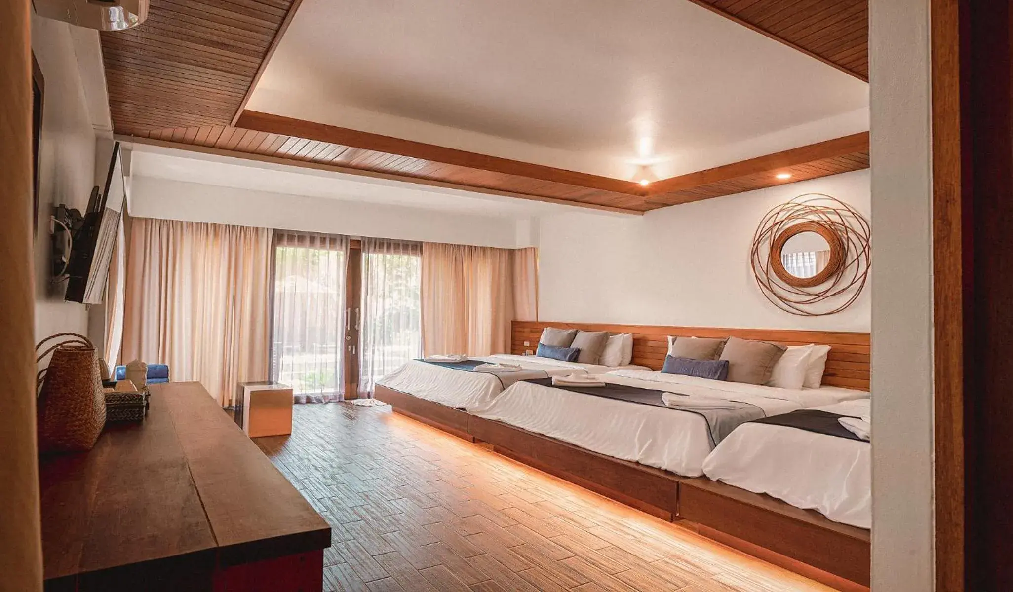 Family Room with Bathroom in Sichon Cabana Beach Resort Family Room with Bathroom in Sichon Cabana Beach Resort