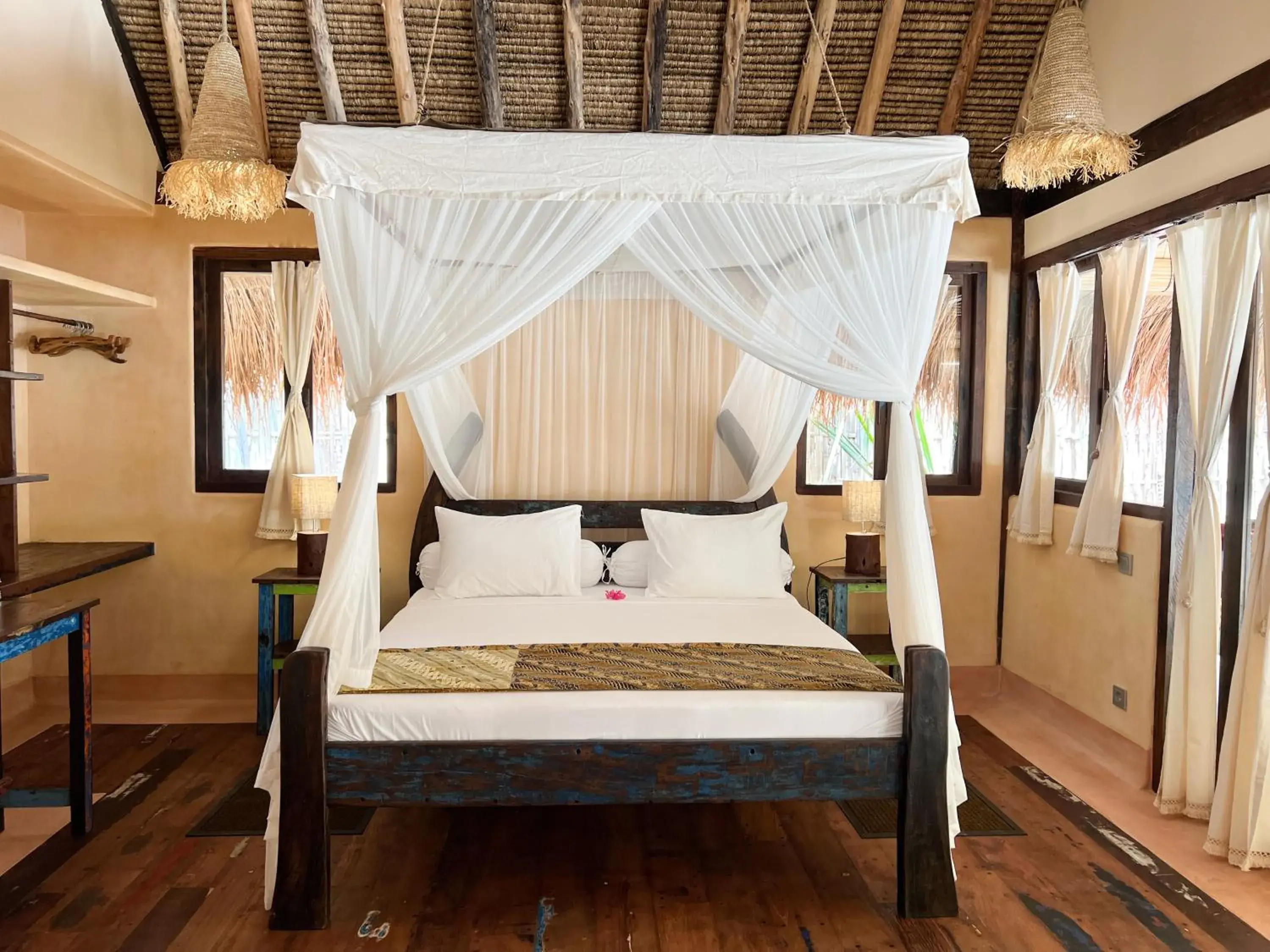 Jungle Hut 2 with Free Return Boat from Kepo Harbor to Gili Asahan in Gili Asahan Eco Lodge & Restaurant Jungle Hut 2 with Free Return Boat from Kepo Harbor to Gili Asahan in Gili Asahan Eco Lodge & Restaurant