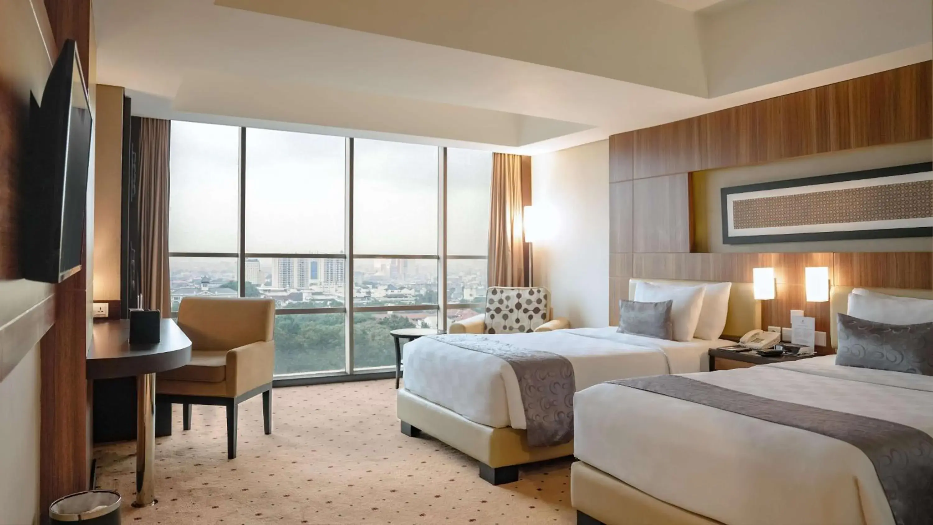 Superior Twin Room with Shower Only and City View in Best Western Premier La Grande Bandung Superior Twin Room with Shower Only and City View in Best Western Premier La Grande Bandung