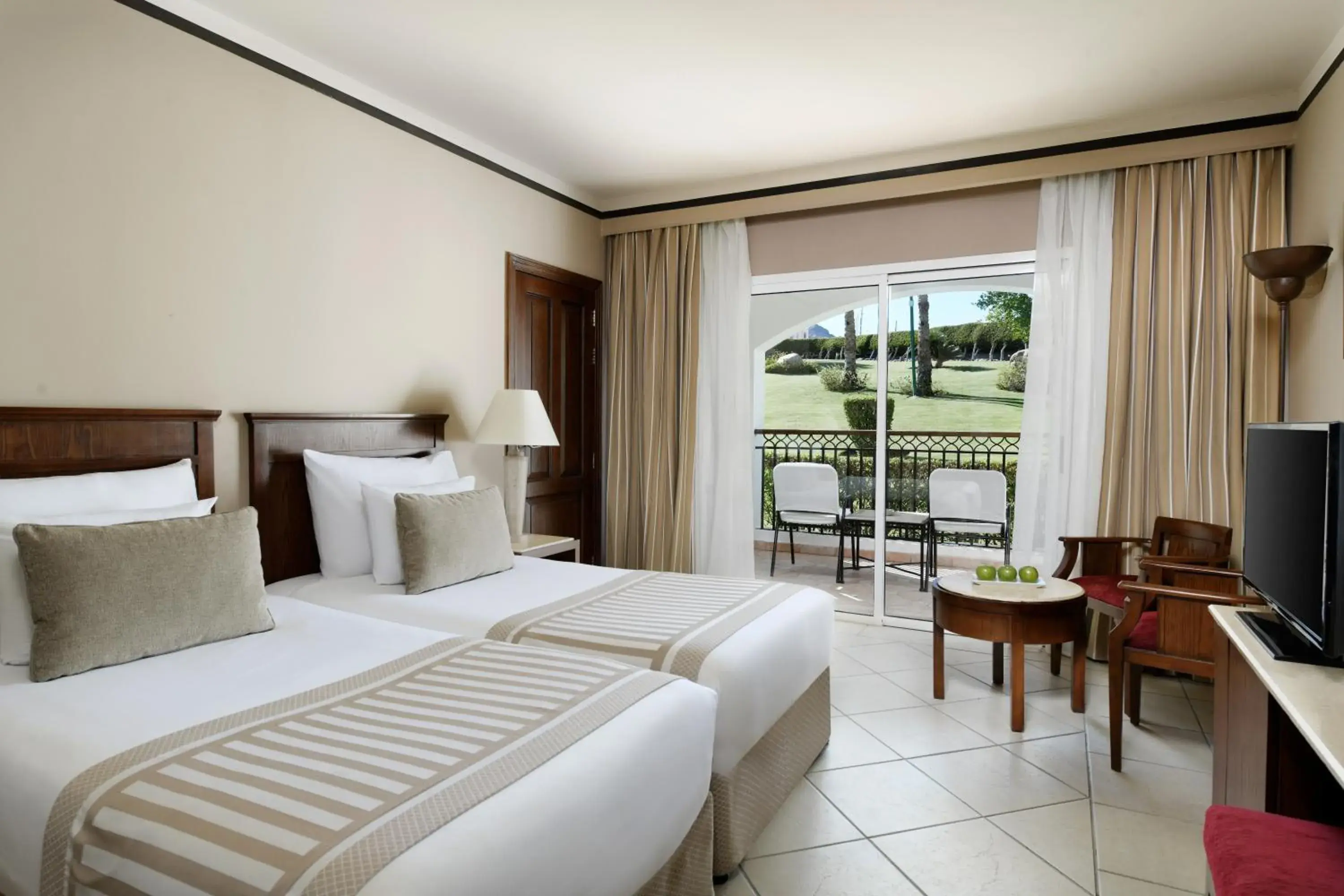 Family Twin Bed with Garden View in JAZ Dahabeya Family Twin Bed with Garden View in JAZ Dahabeya