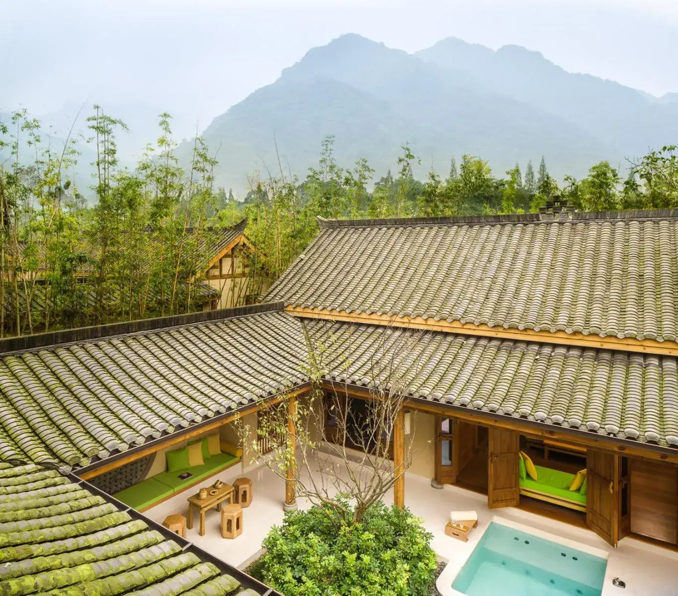 Two Bedroom Deluxe Courtyard Villa in Six Senses Qing Cheng Mountain Two Bedroom Deluxe Courtyard Villa in Six Senses Qing Cheng Mountain