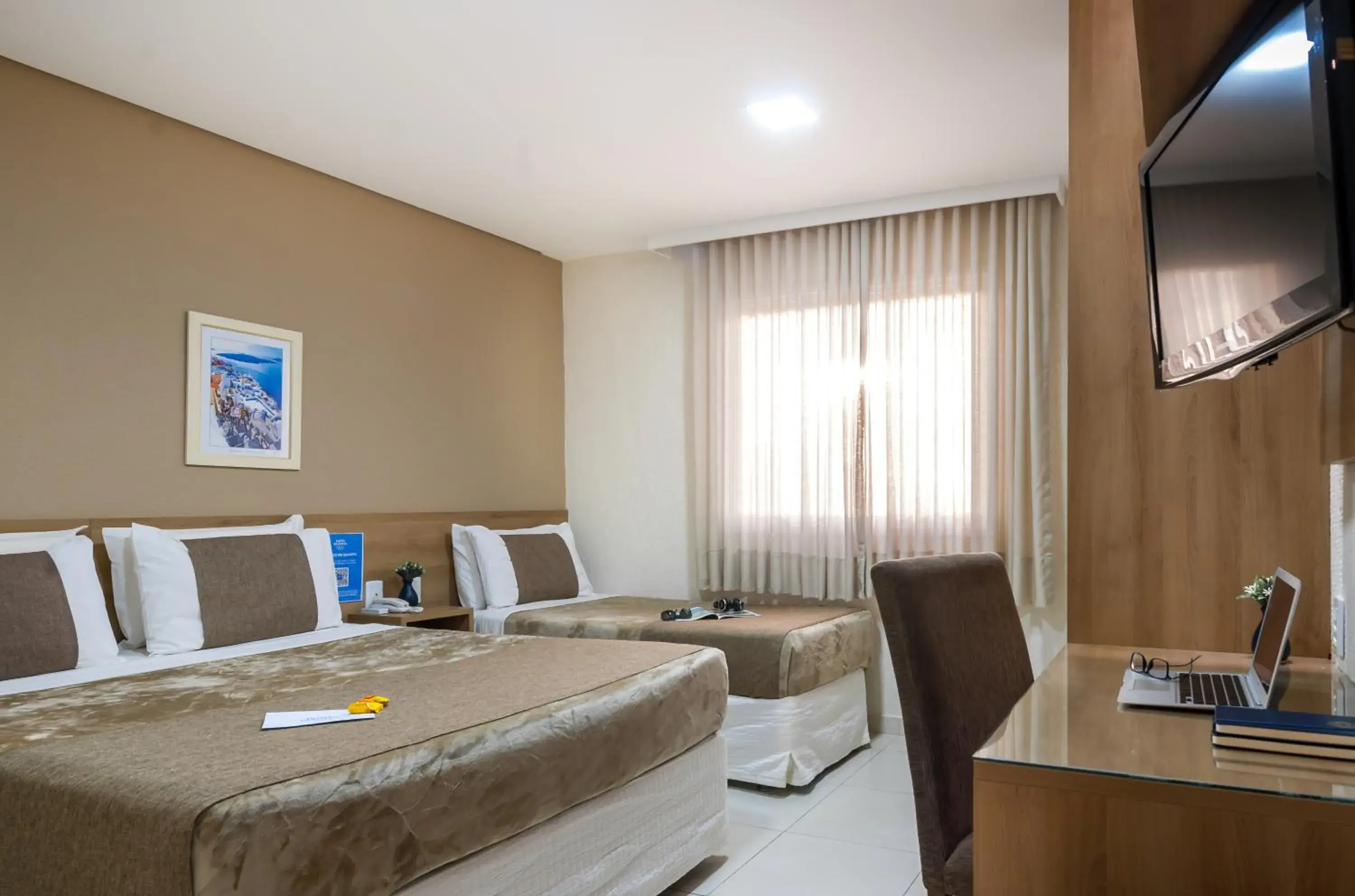 Deluxe Triple Room (1 Double + 1 Single Bed) in Hotel Olympia Deluxe Triple Room (1 Double + 1 Single Bed) in Hotel Olympia