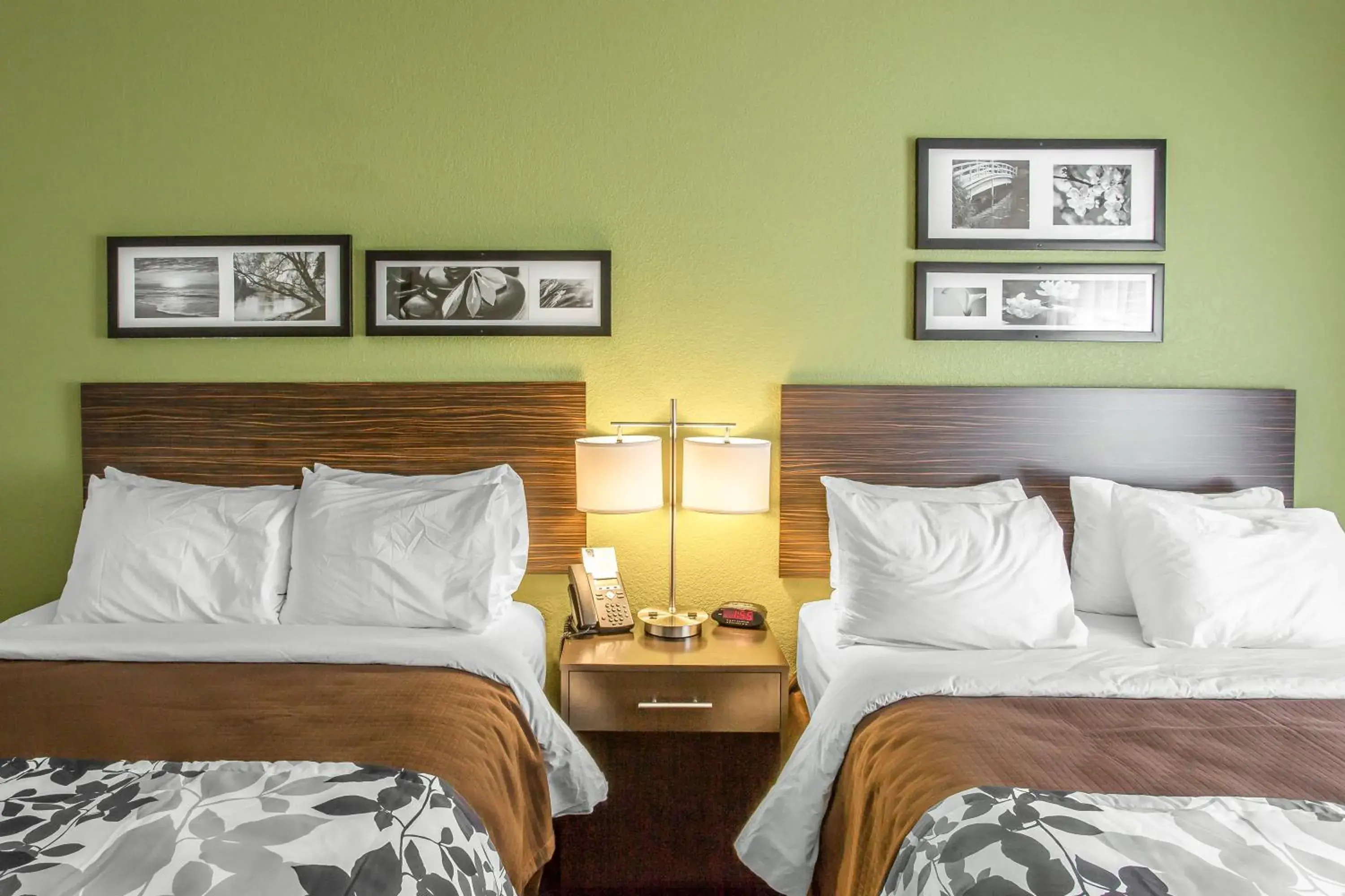 Queen Room with Two Queen Beds - Non-Smoking in Sleep Inn & Suites Dayton Queen Room with Two Queen Beds - Non-Smoking in Sleep Inn & Suites Dayton