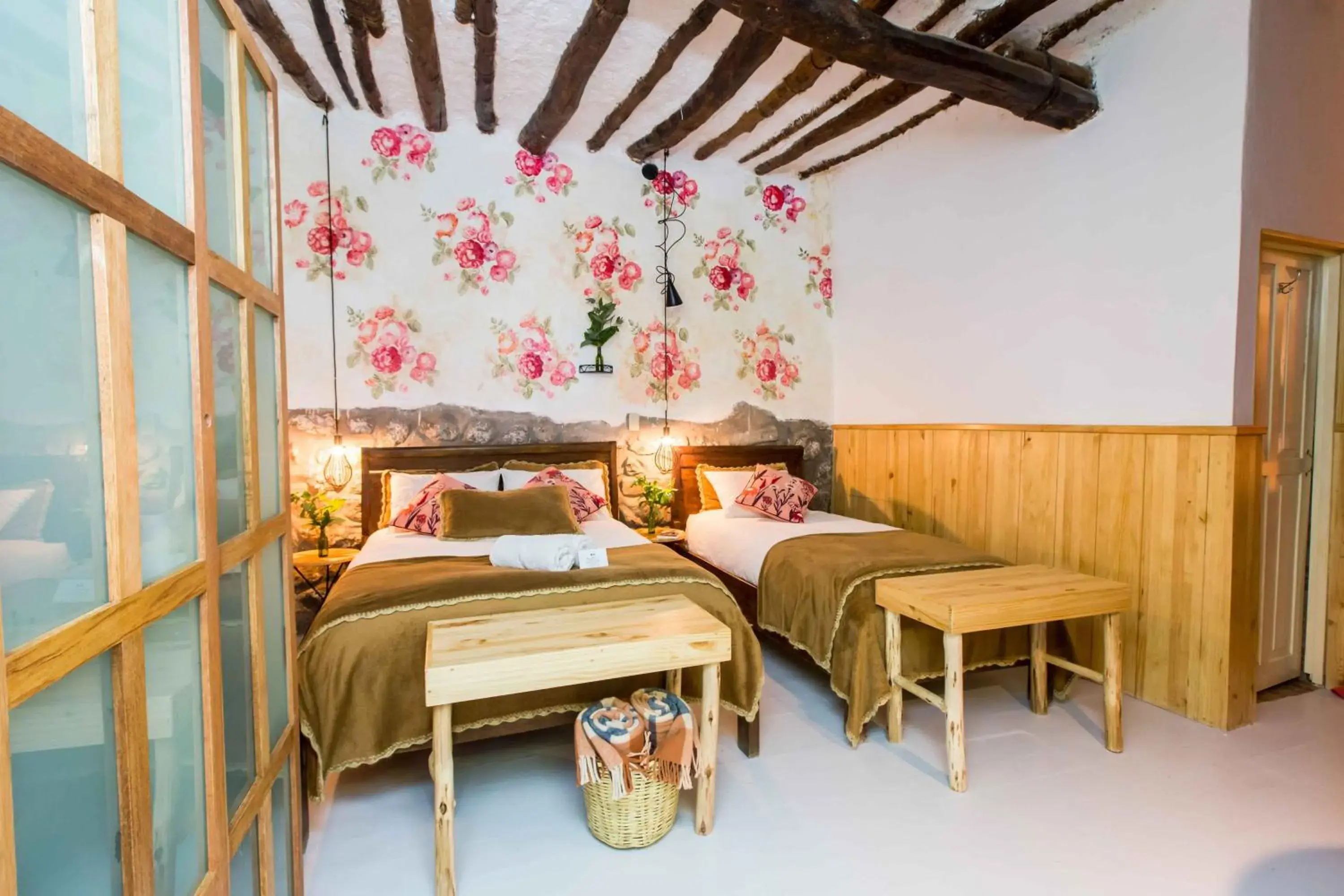 Twin Room with Private Bathroom in Niños Hotel Meloc Twin Room with Private Bathroom in Niños Hotel Meloc