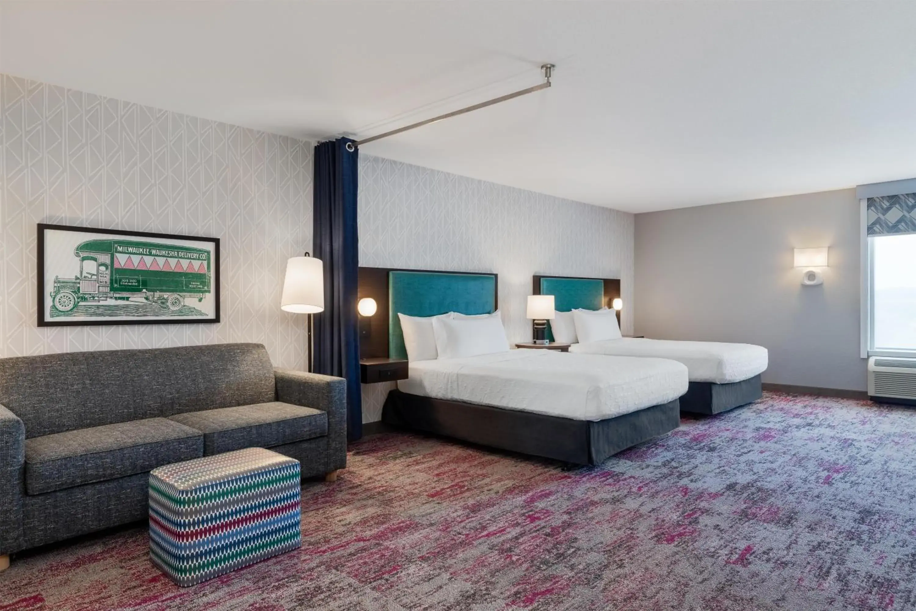 Queen Studio with Two Queen Beds - Non-Smoking in Home2 Suites by Hilton Milwaukee Brookfield Queen Studio with Two Queen Beds - Non-Smoking in Home2 Suites by Hilton Milwaukee Brookfield