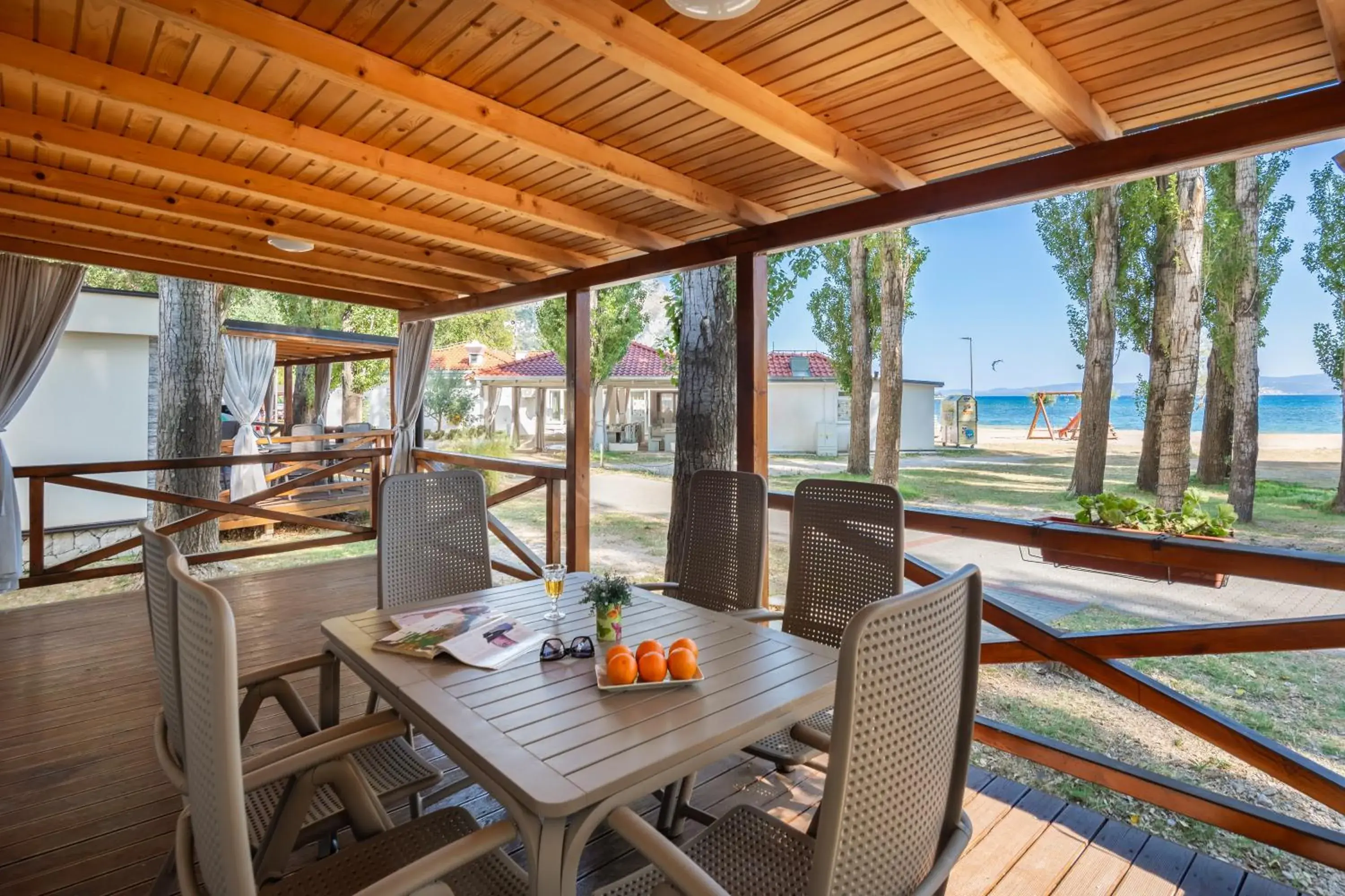 Relax Comfort Three-Bedroom Mobile with Terrace in Camping Almissa Relax Comfort Three-Bedroom Mobile with Terrace in Camping Almissa