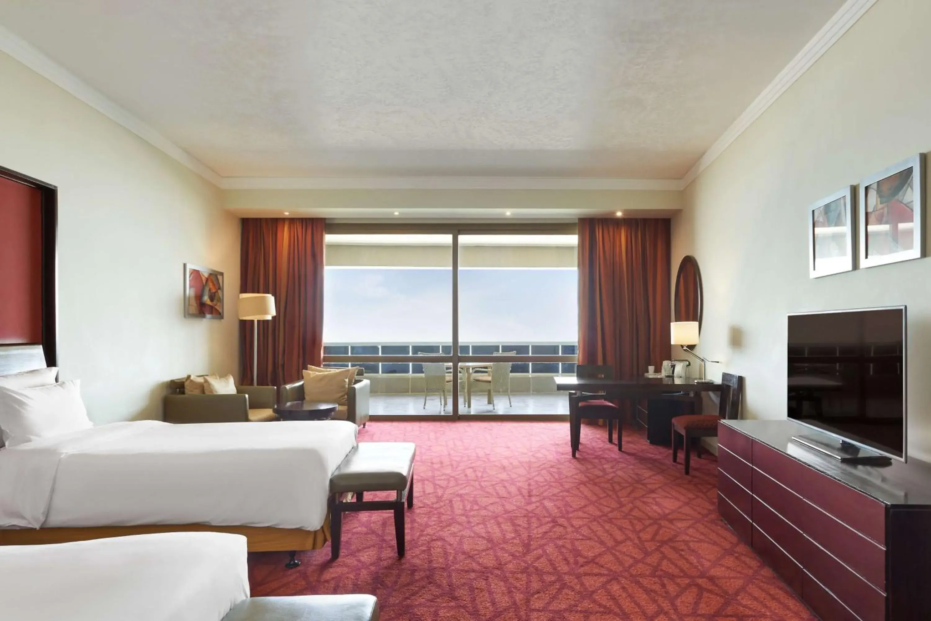 Superior Room with Terrace and Lake View in Radisson Blu Hotel & Convention Center, Alexandria Superior Room with Terrace and Lake View in Radisson Blu Hotel & Convention Center, Alexandria