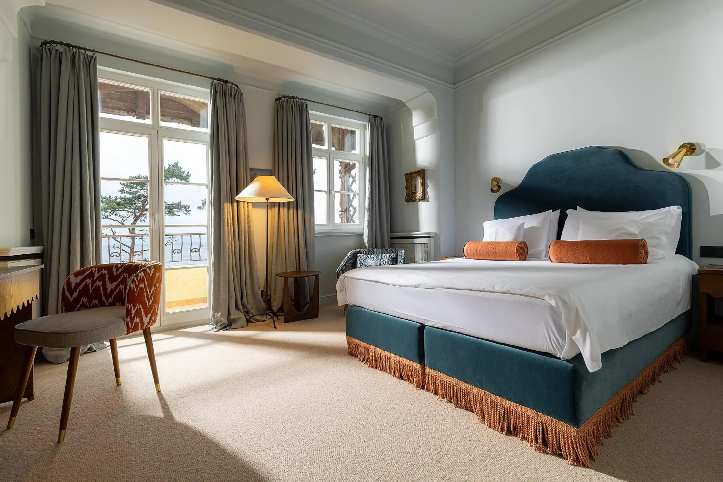 Double Room with Balcony and Sea View in Zamek Łeba Boutique & Spa Double Room with Balcony and Sea View in Zamek Łeba Boutique & Spa