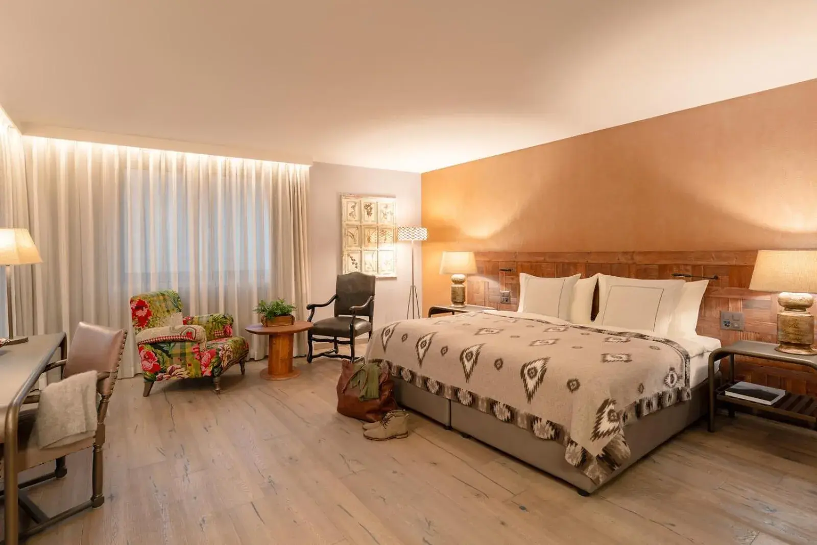 Lifestyle Double Room with Balcony in Valsana Hotel Arosa - Small Luxury Hotel Lifestyle Double Room with Balcony in Valsana Hotel Arosa - Small Luxury Hotel