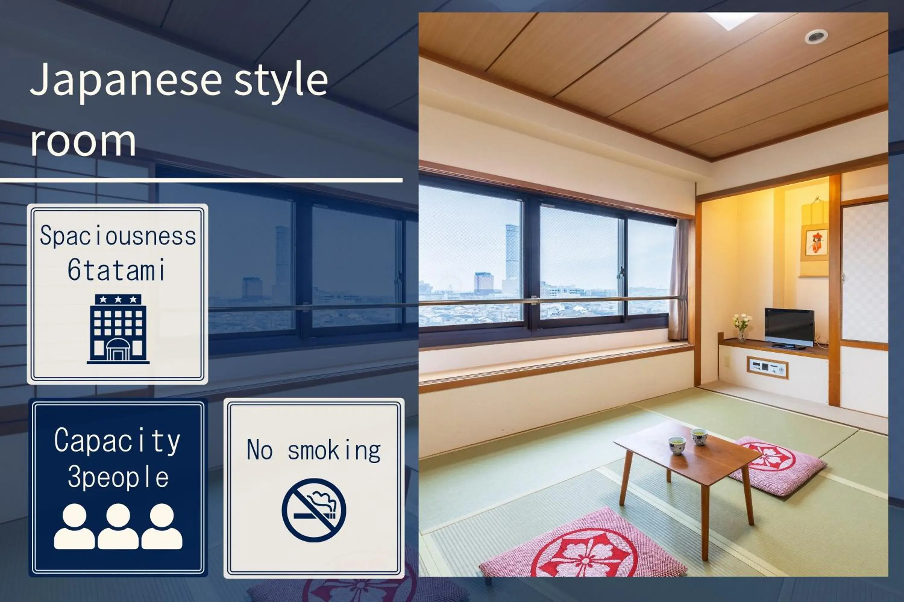 Japanese-Style Quadruple Room-Non Smoking in City Hotel Air Port in Prince Japanese-Style Quadruple Room-Non Smoking in City Hotel Air Port in Prince