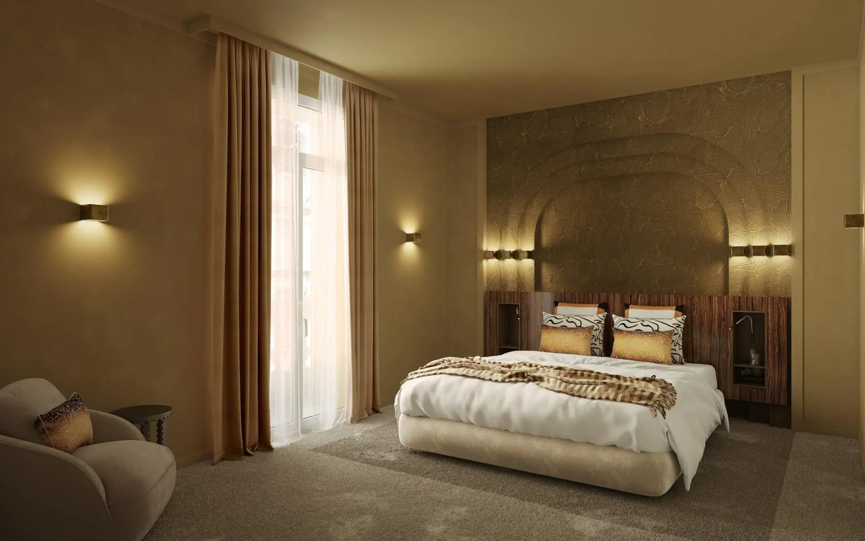 Junior Suite Shower Bath and Balcony in Hotel Gounod Fully Renovated Junior Suite Shower Bath and Balcony in Hotel Gounod Fully Renovated