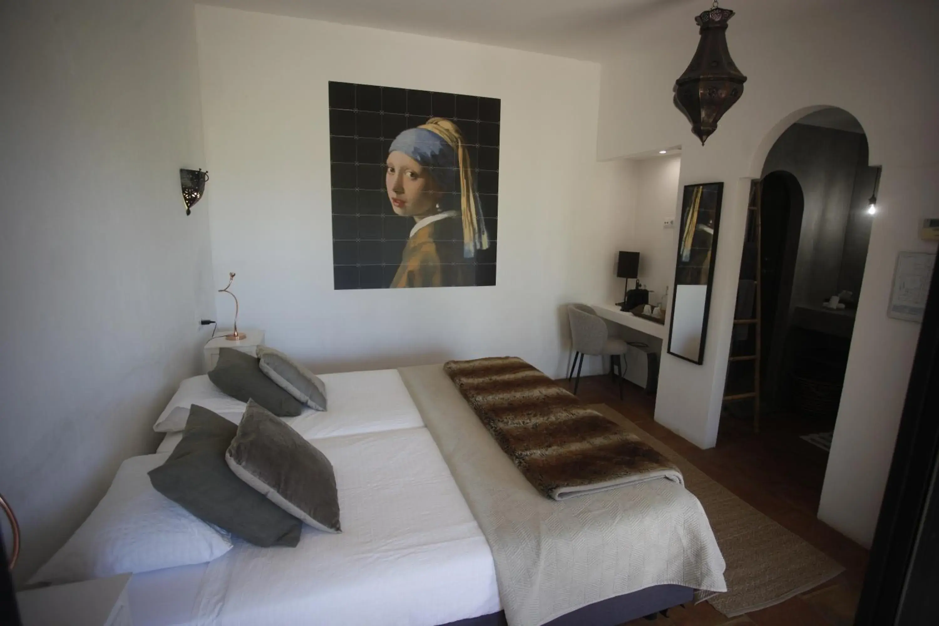 Deluxe Twin Room with Garden View in La Posada del Torcal Deluxe Twin Room with Garden View in La Posada del Torcal