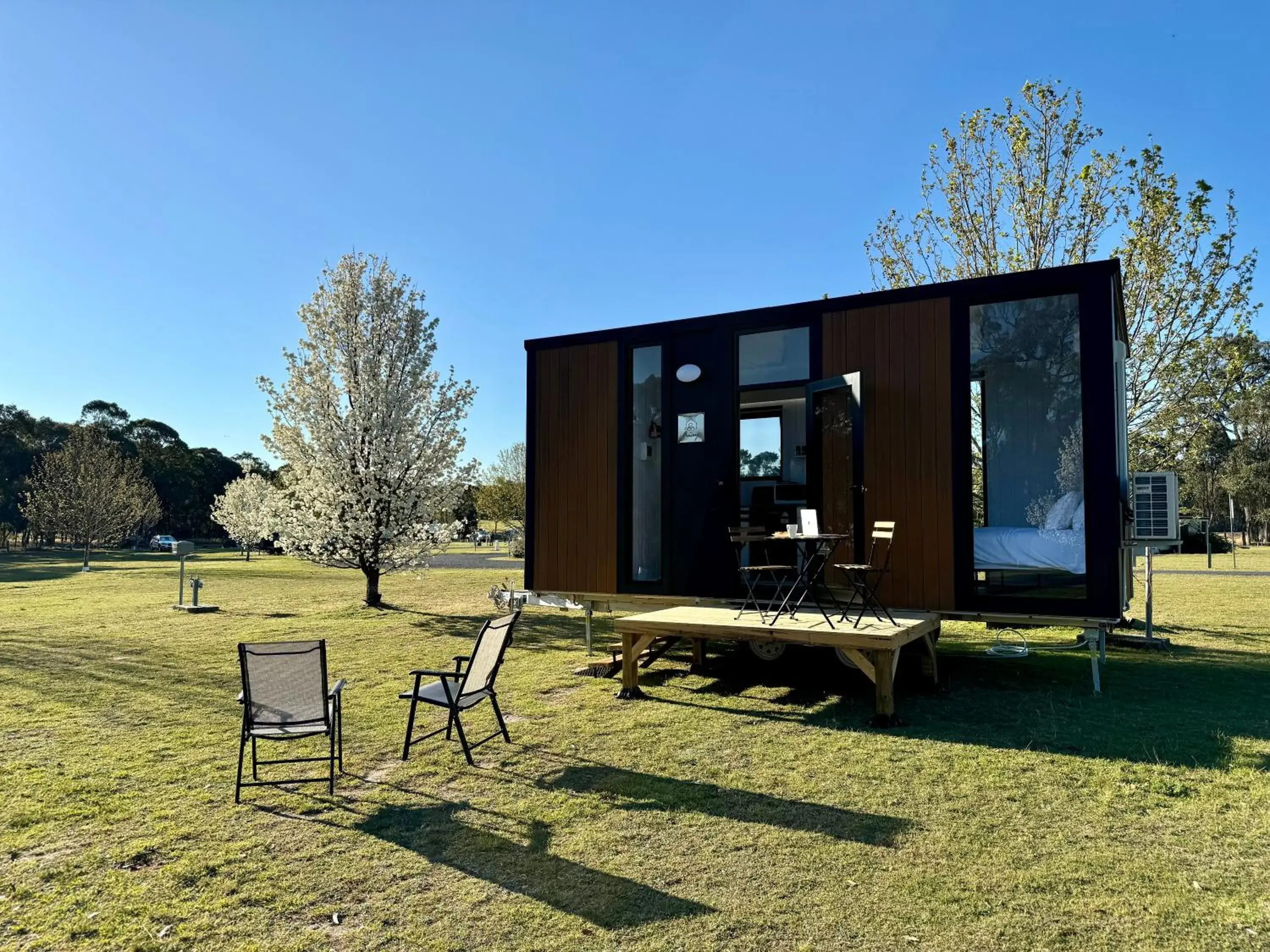 Tiny House Garden View in Tiny Away Escape at Granite Belt - Sommerville Valley Tiny House Garden View in Tiny Away Escape at Granite Belt - Sommerville Valley