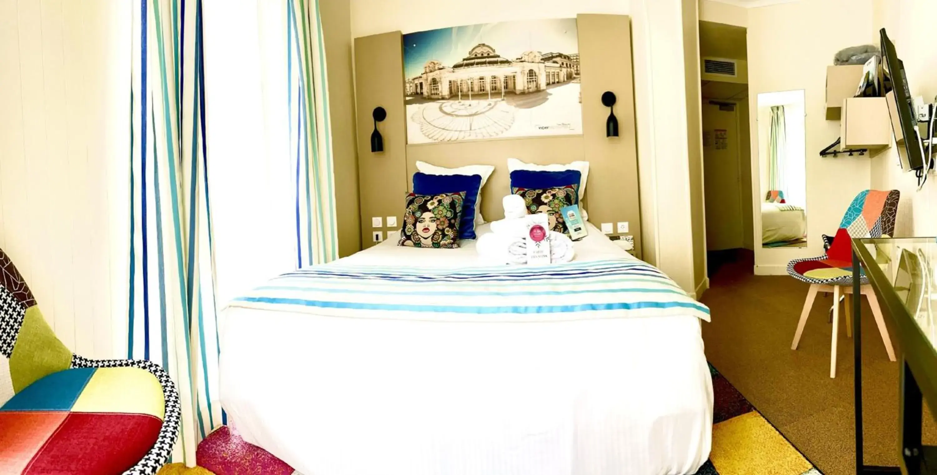 Double Room with 1 Double Bed in Kyriad Restaurant Centre SPA Vichy Double Room with 1 Double Bed in Kyriad Restaurant Centre SPA Vichy