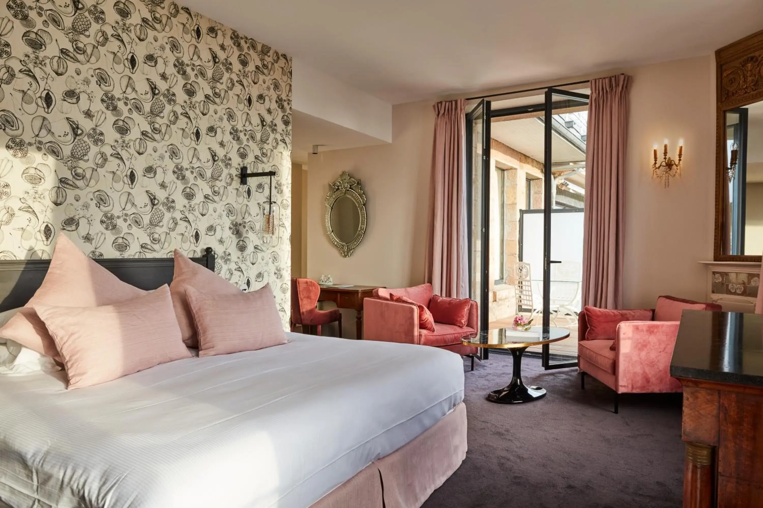 Deluxe Double or Twin Room with Sea View in Manoir de Lan Kérellec Deluxe Double or Twin Room with Sea View in Manoir de Lan Kérellec