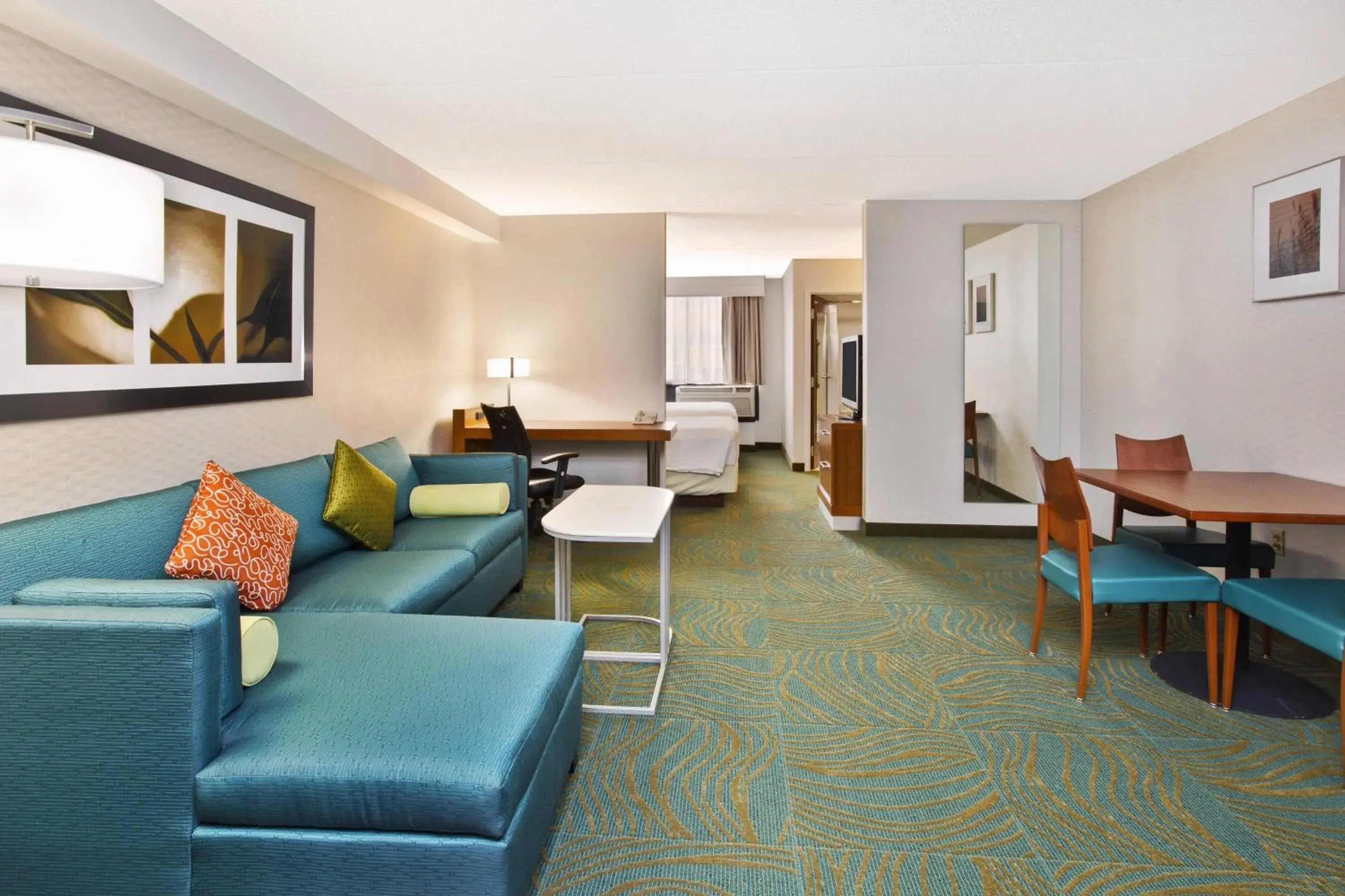 Executive Double Room with Two Double Beds - Sofa Bed in SpringHill Suites by Marriott Chicago Southwest at Burr Ridge Hinsdale Executive Double Room with Two Double Beds - Sofa Bed in SpringHill Suites by Marriott Chicago Southwest at Burr Ridge Hinsdale
