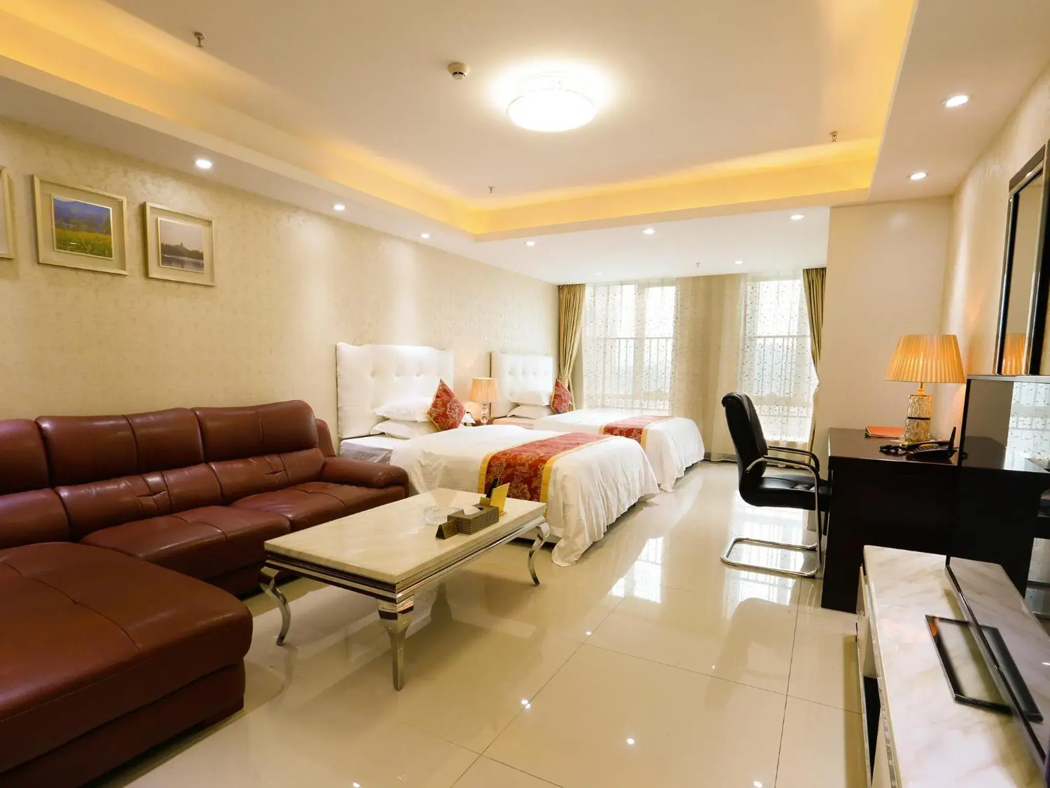 Executive Twin Room in Guangzhou Boman Apartment Zhengjia Huanshi Branch Executive Twin Room in Guangzhou Boman Apartment Zhengjia Huanshi Branch