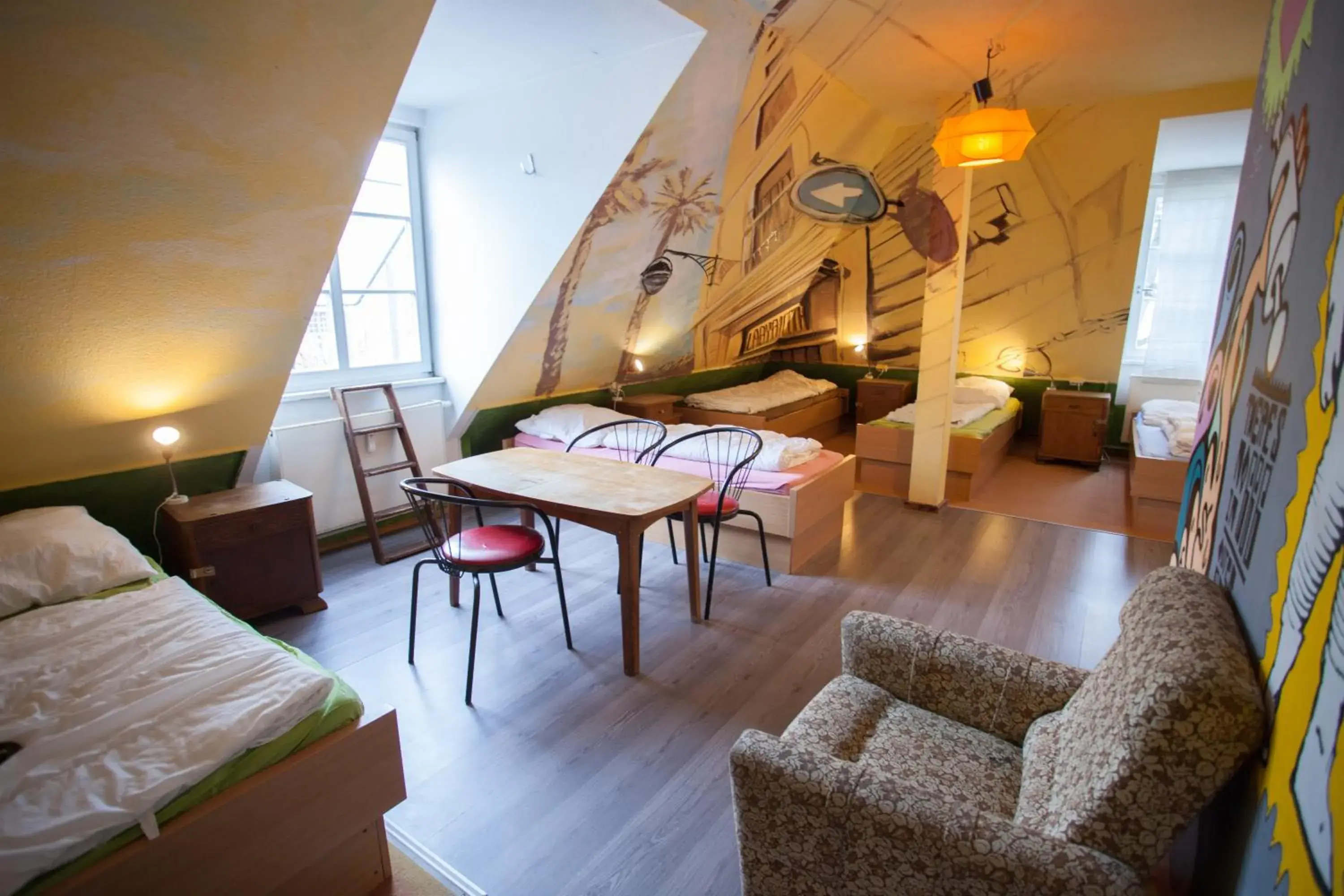 Single Bed in 8-Bed Dormitory Room in Labyrinth Hostel Weimar Single Bed in 8-Bed Dormitory Room in Labyrinth Hostel Weimar