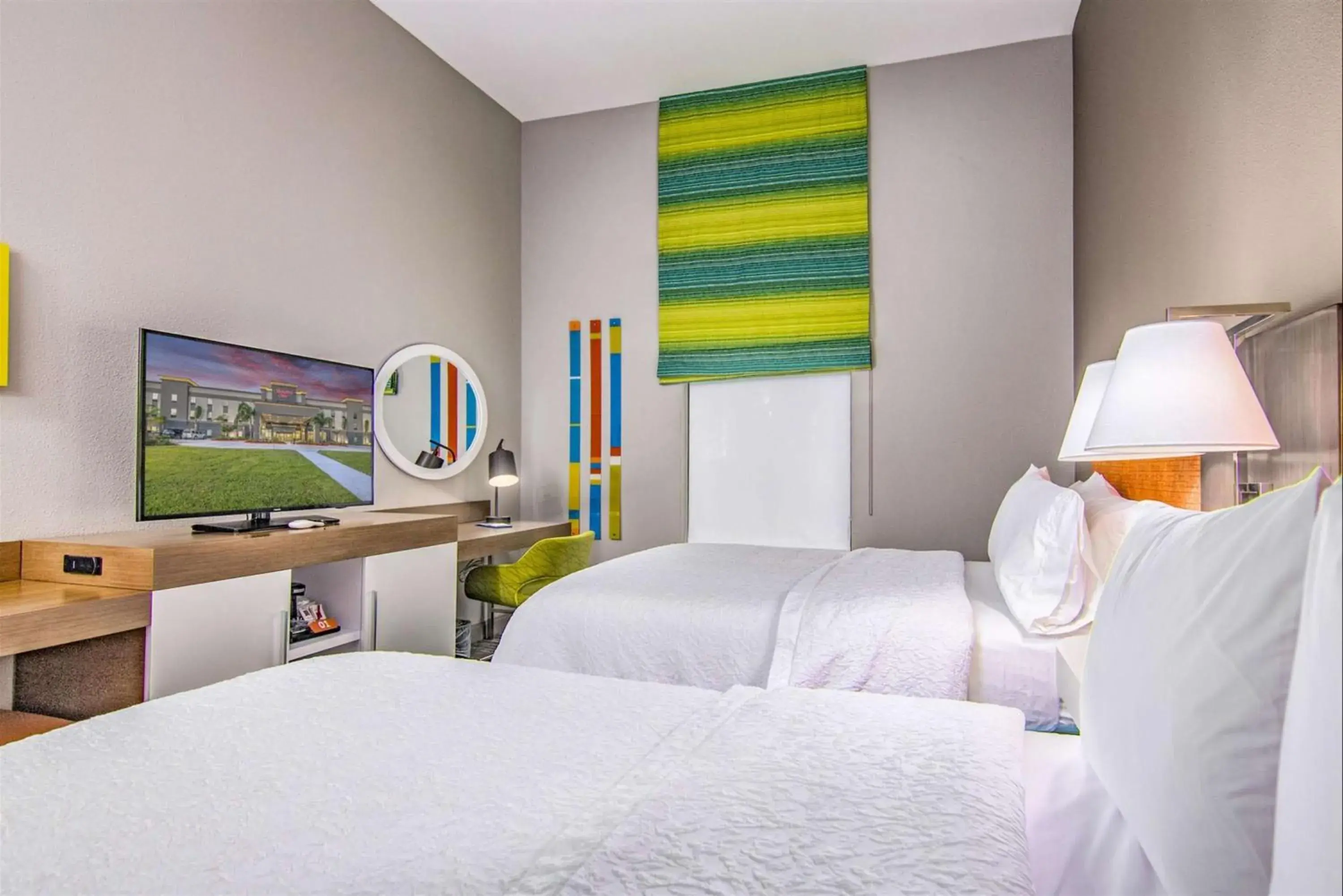 Room with Two Queen Beds - Non-Smoking in Hampton Inn Houston NASA-Johnson Space Center Room with Two Queen Beds - Non-Smoking in Hampton Inn Houston NASA-Johnson Space Center