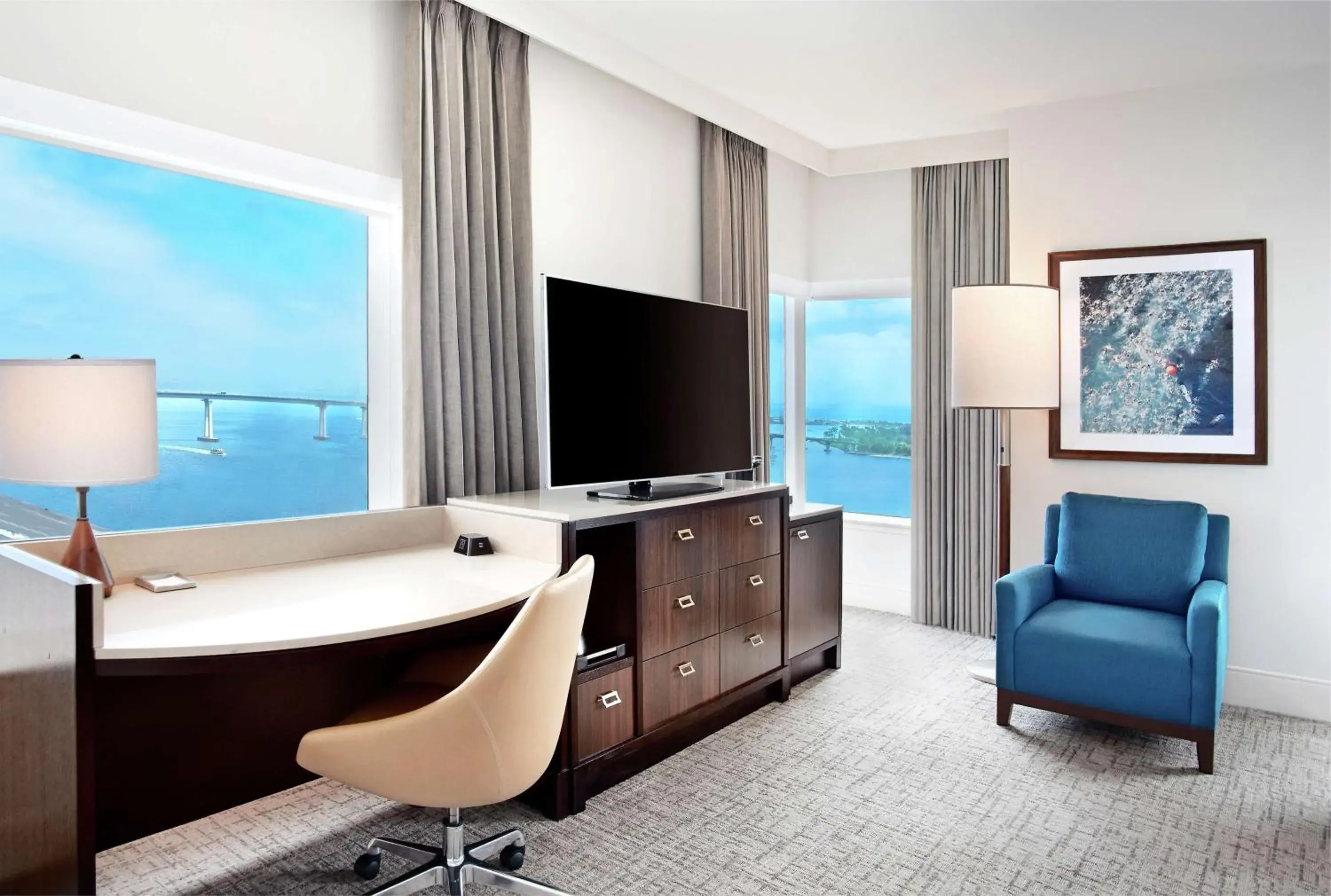 Premium Corner Queen Room with Two Queen Beds - single occupancy in Hilton San Diego Bayfront Premium Corner Queen Room with Two Queen Beds - single occupancy in Hilton San Diego Bayfront