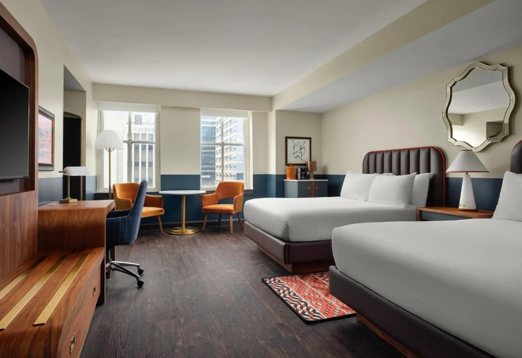 Standard Room with Two Queen Beds in Hotel Indigo Nashville - The Countrypolitan Standard Room with Two Queen Beds in Hotel Indigo Nashville - The Countrypolitan