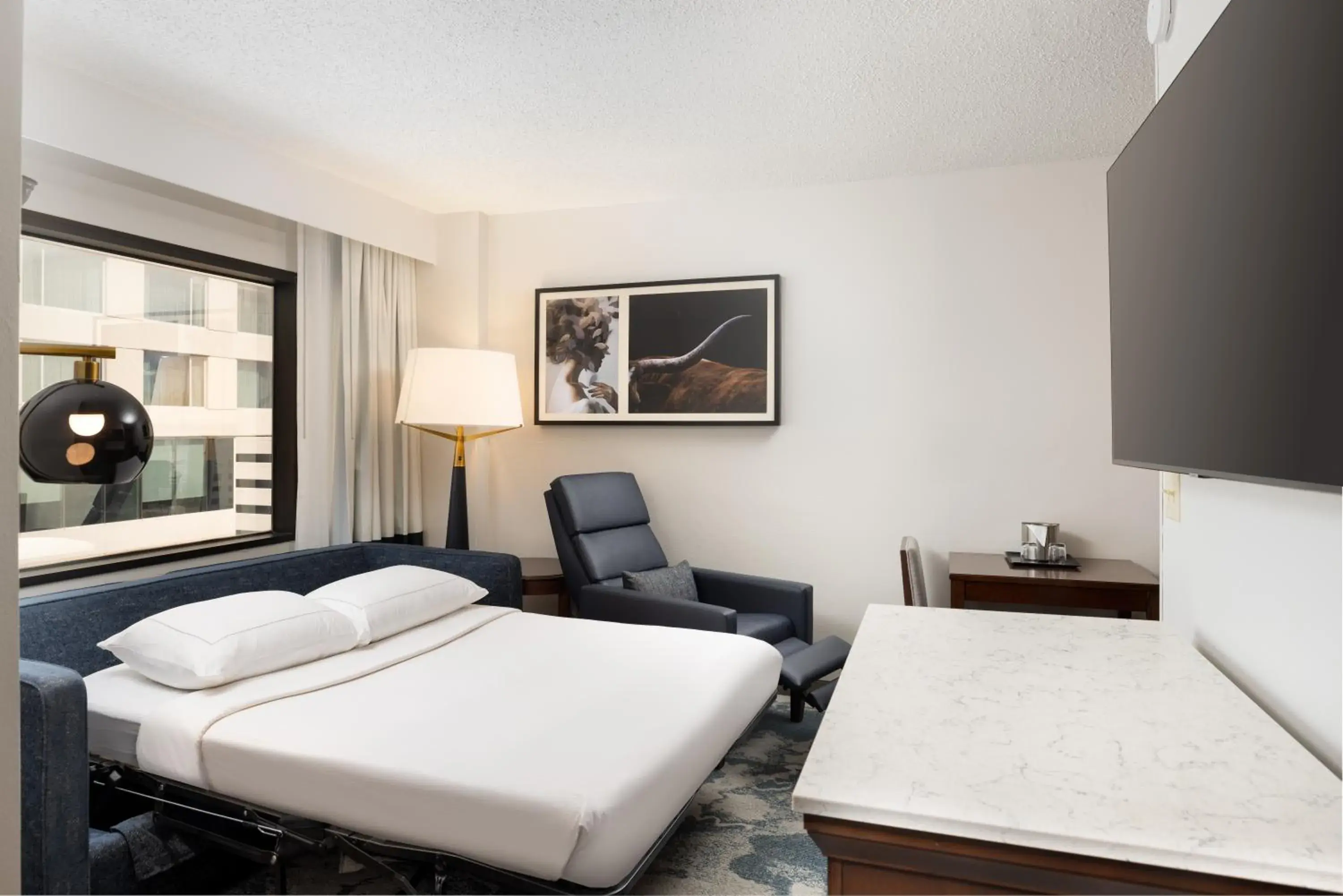 Junior King Suite with Sofa Bed and Kitchen in DoubleTree by Hilton Houston Medical Center Hotel & Suites Junior King Suite with Sofa Bed and Kitchen in DoubleTree by Hilton Houston Medical Center Hotel & Suites