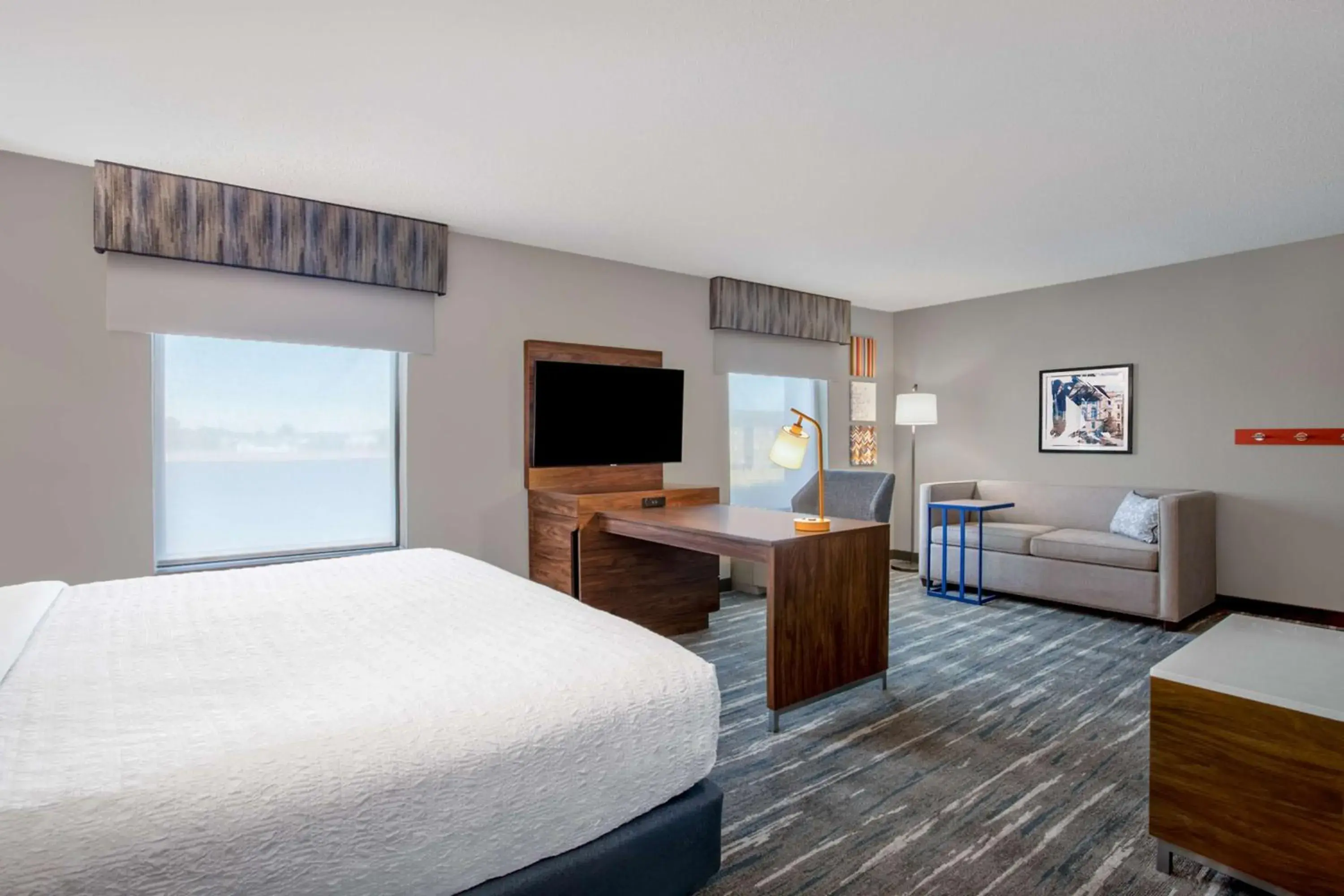 King Studio Suite with Sofa Bed - Hearing Access/Non-Smoking in Hampton Inn & Suites Muncie King Studio Suite with Sofa Bed - Hearing Access/Non-Smoking in Hampton Inn & Suites Muncie