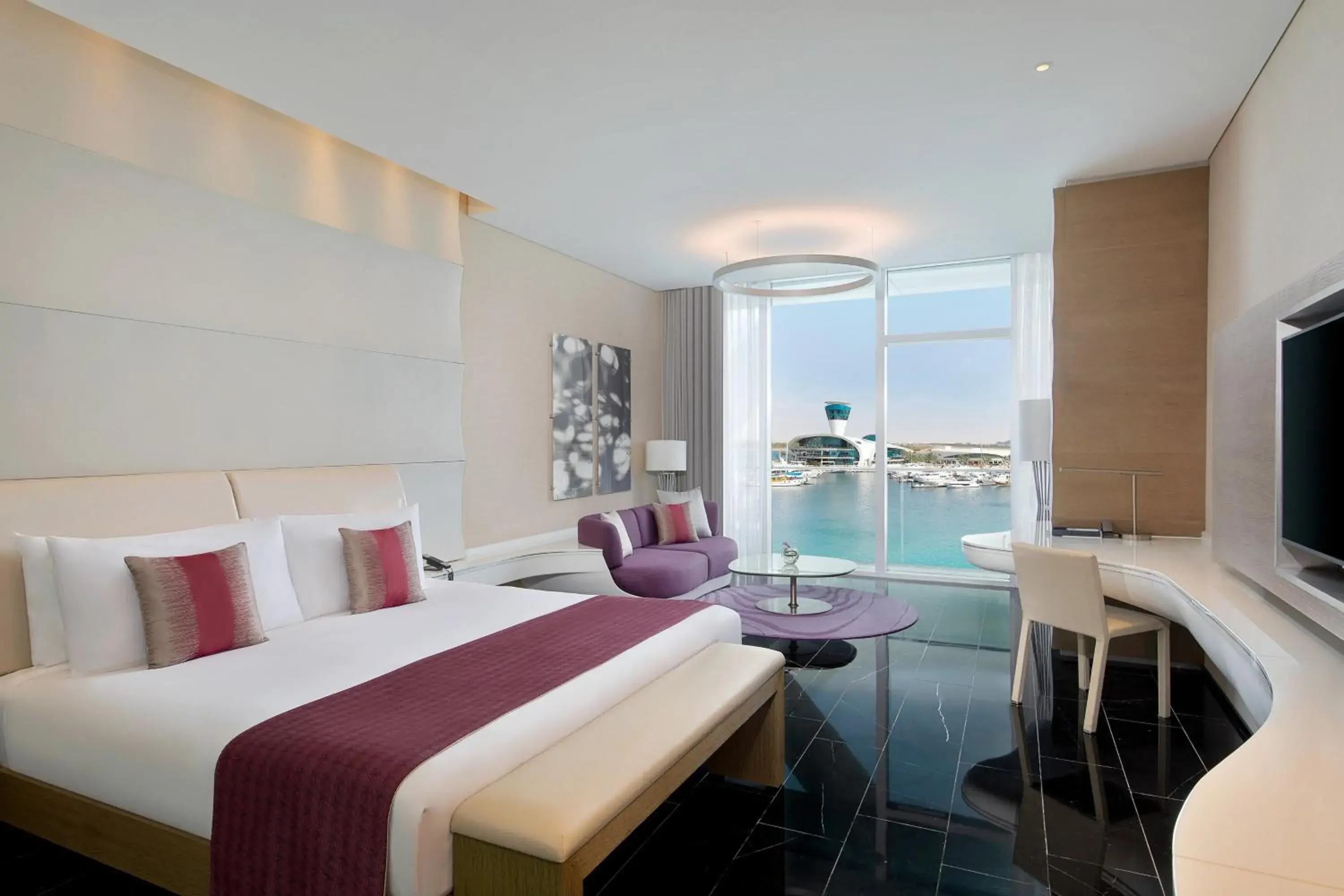 Marvelous, Guest room, 1 King, Marina View, Balcony with Complimentary Yas Beach Access in W Abu Dhabi - Yas Island Marvelous, Guest room, 1 King, Marina View, Balcony with Complimentary Yas Beach Access in W Abu Dhabi - Yas Island