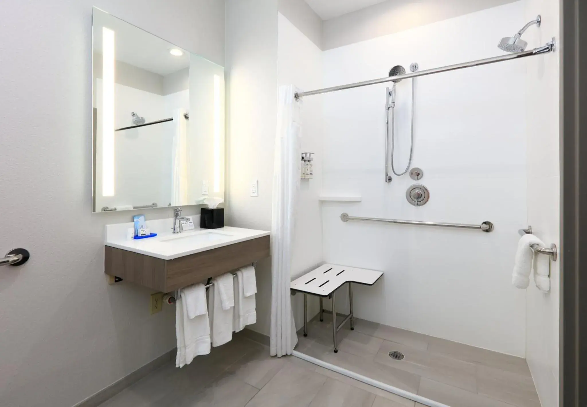 King Room with Roll-In Shower - Disability Access in Holiday Inn Express & Suites North Dallas at Preston by IHG King Room with Roll-In Shower - Disability Access in Holiday Inn Express & Suites North Dallas at Preston by IHG