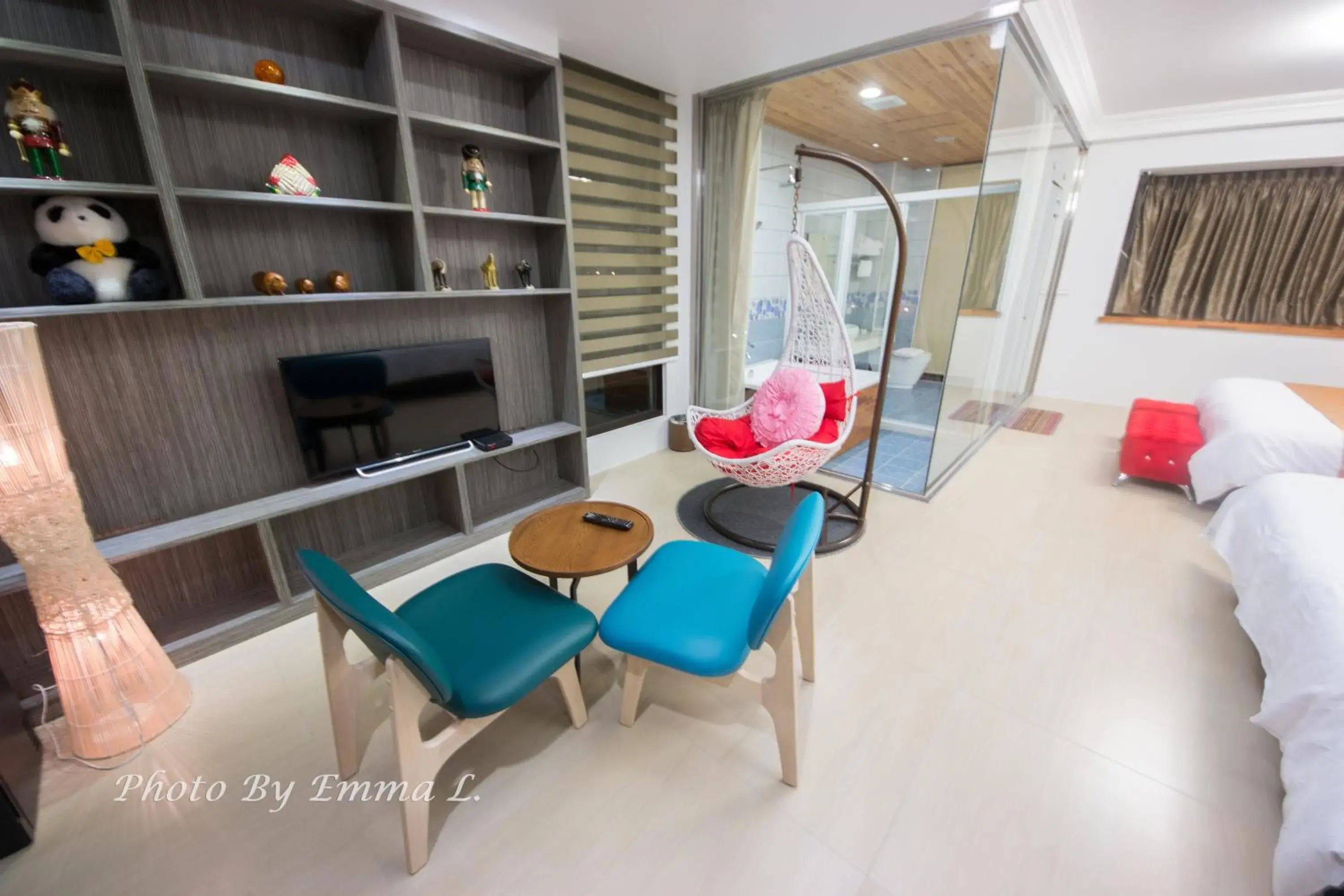 Quadruple Room with Garden View in Colorful Fish Cottage Quadruple Room with Garden View in Colorful Fish Cottage