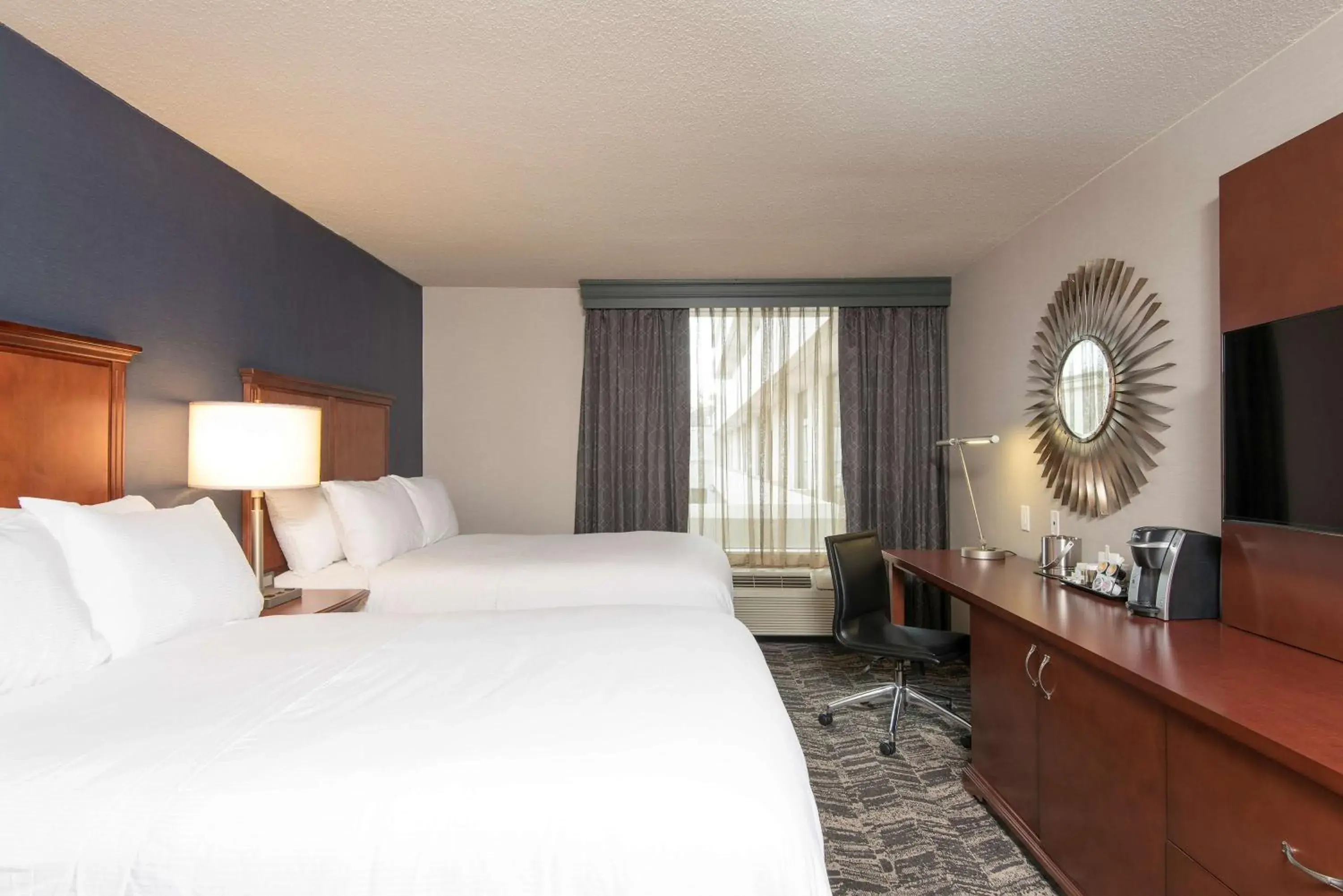 Double Room with Two Double Beds - Hearing Access in DoubleTree by Hilton Schenectady Double Room with Two Double Beds - Hearing Access in DoubleTree by Hilton Schenectady