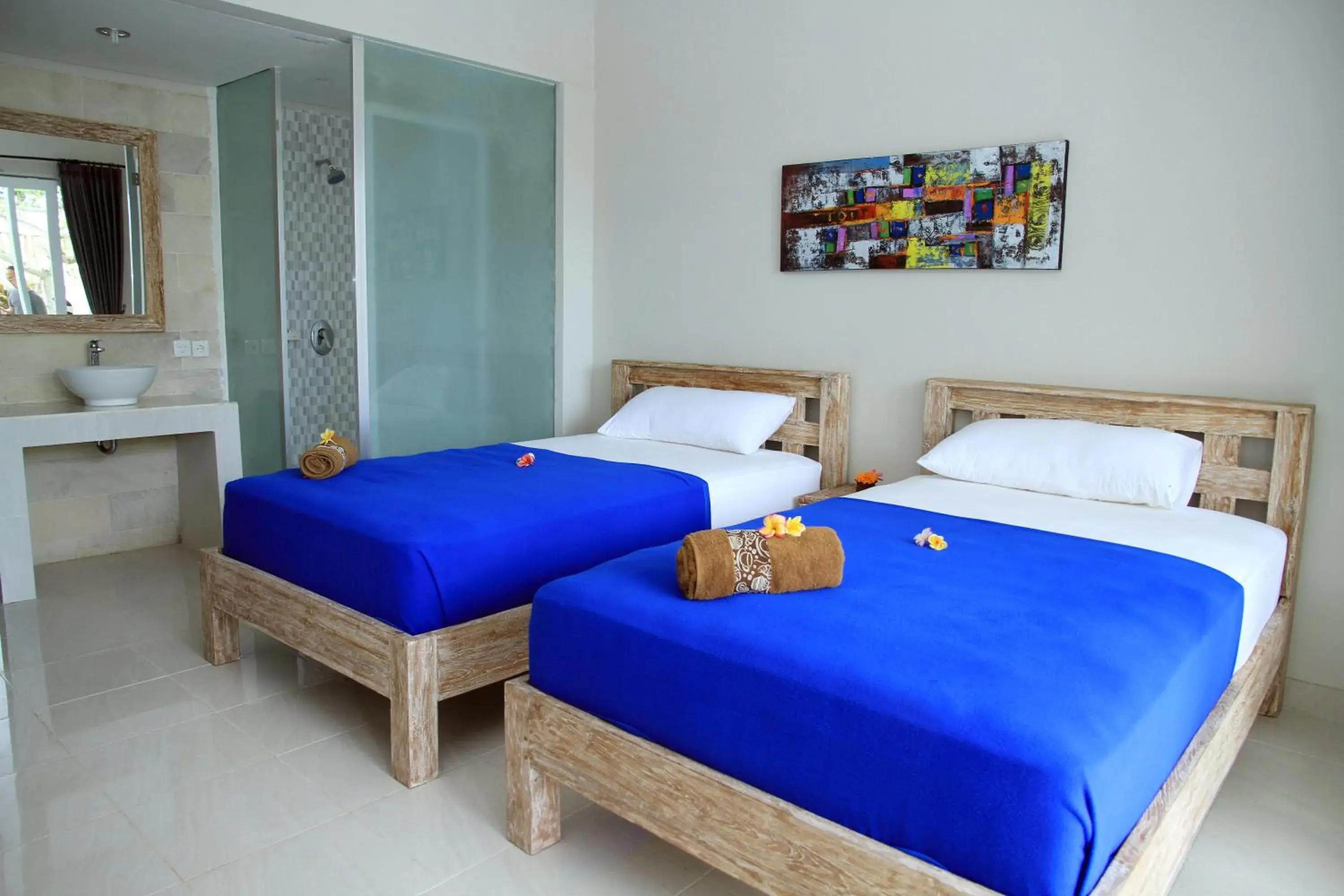 Deluxe Double or Twin Room with Pool View in Asung Guesthouse Deluxe Double or Twin Room with Pool View in Asung Guesthouse